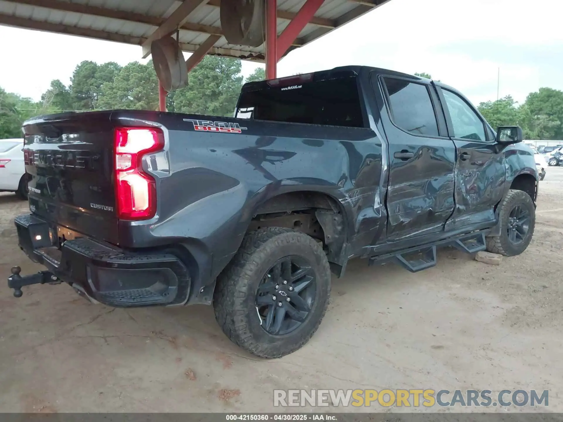 4 Фотография поврежденного автомобиля 1GCPYCEF8MZ363802 CHEVROLET SILVERADO 1500 2021