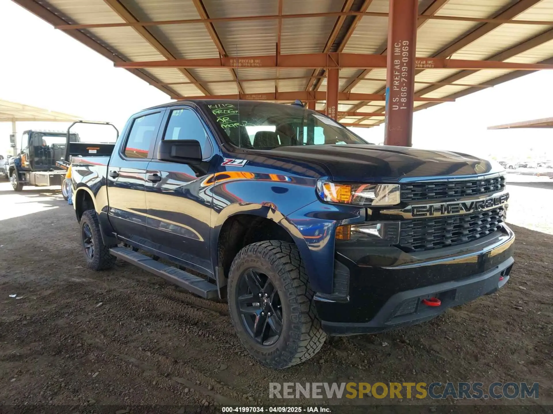 1 Photograph of a damaged car 1GCPYCEF8MZ364271 CHEVROLET SILVERADO 1500 2021