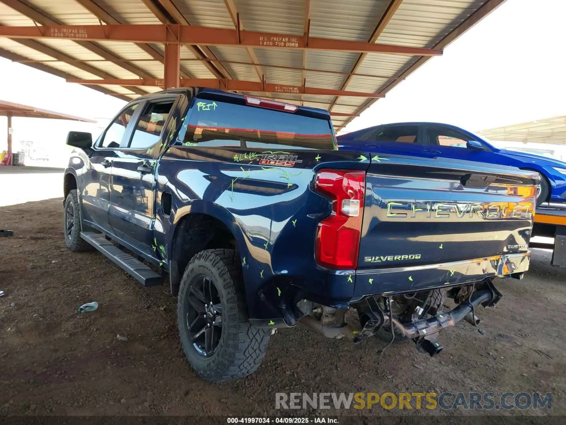 3 Photograph of a damaged car 1GCPYCEF8MZ364271 CHEVROLET SILVERADO 1500 2021