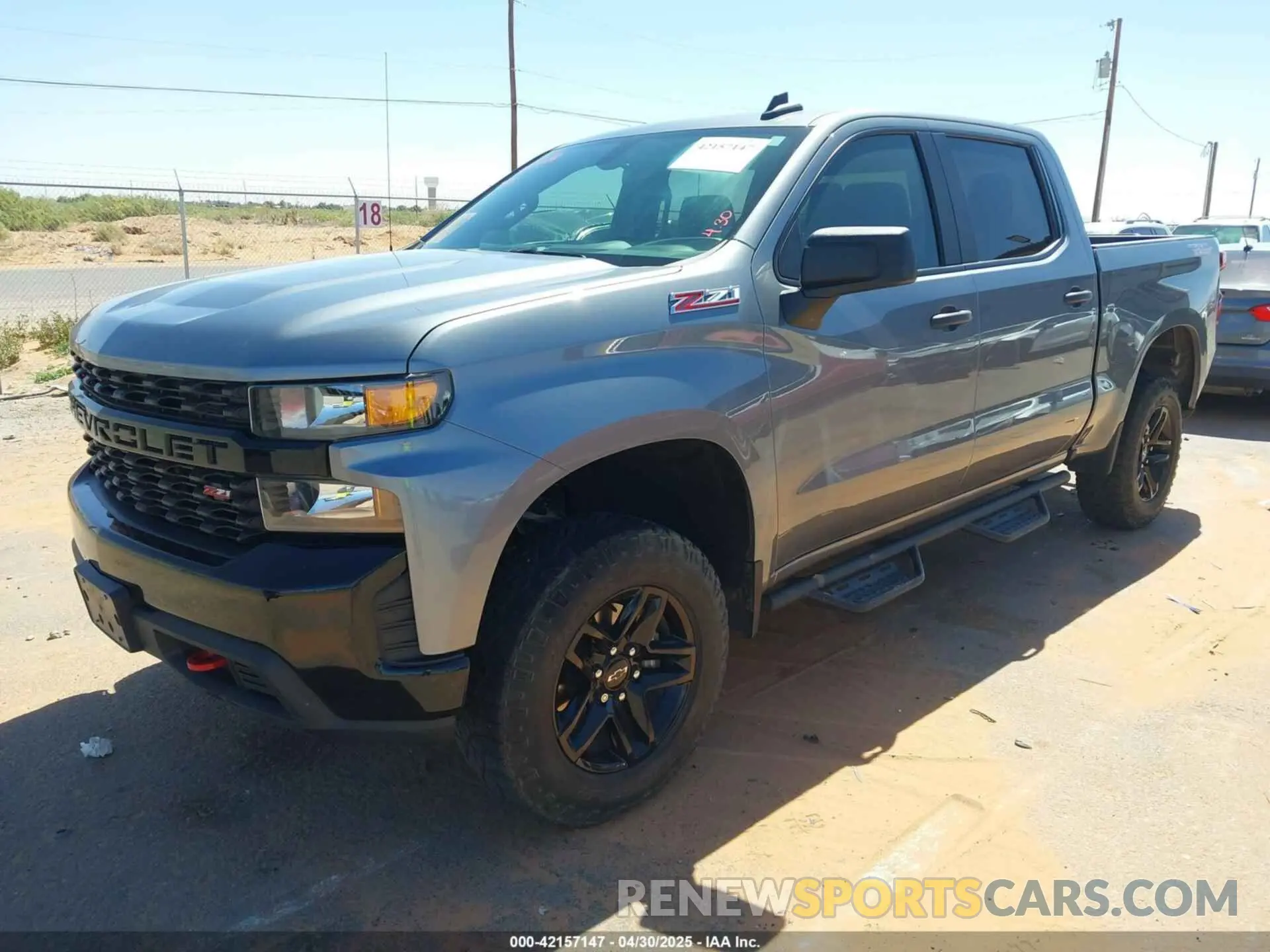 2 Photograph of a damaged car 1GCPYCEFXMZ246125 CHEVROLET SILVERADO 1500 2021