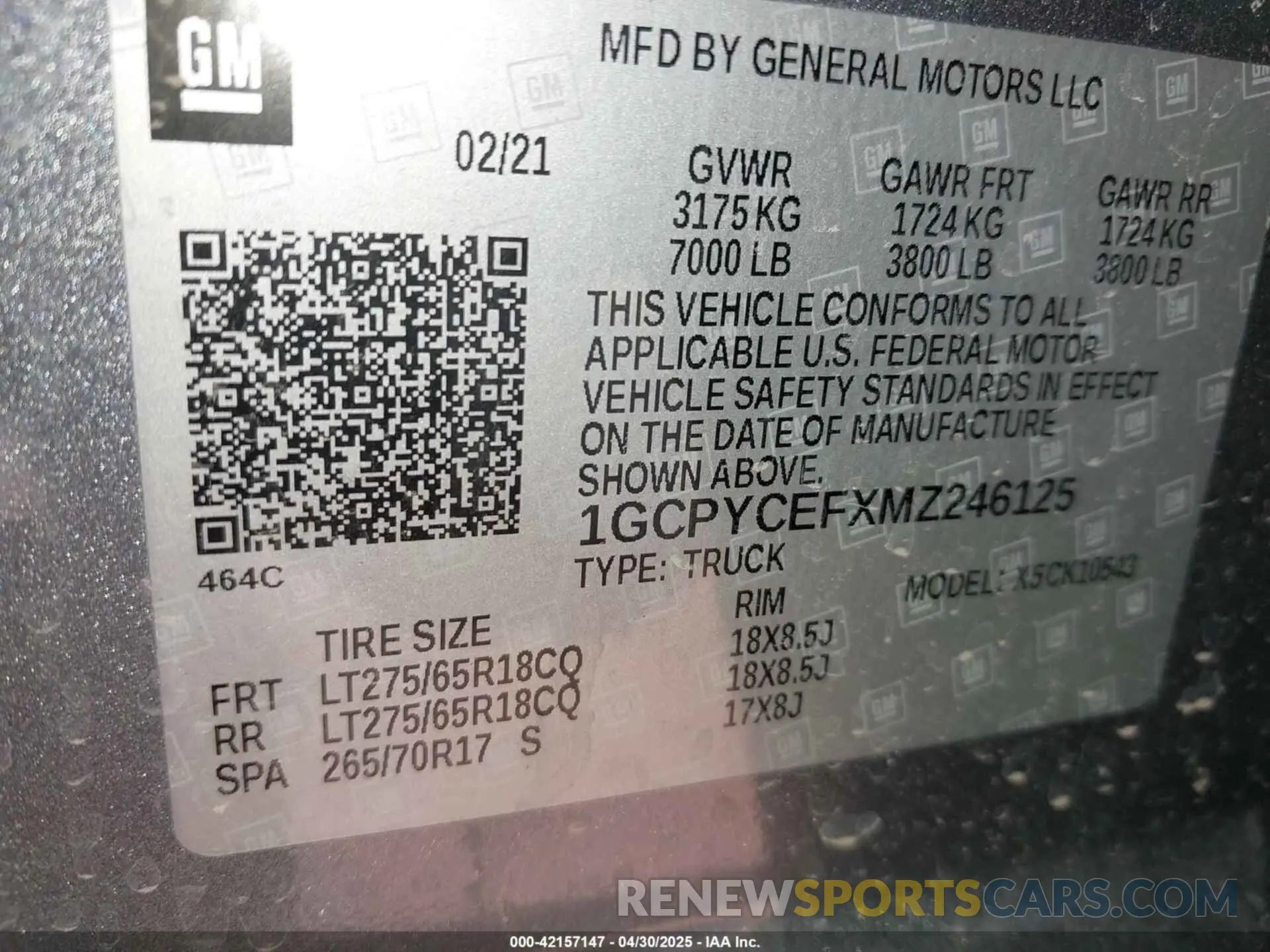 9 Photograph of a damaged car 1GCPYCEFXMZ246125 CHEVROLET SILVERADO 1500 2021