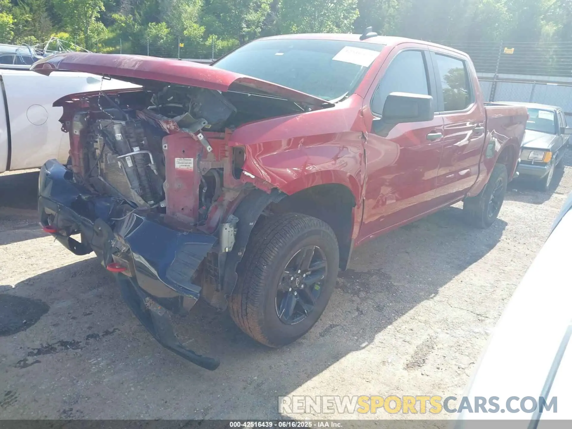 2 Photograph of a damaged car 1GCPYCEL1MZ344109 CHEVROLET SILVERADO 1500 2021