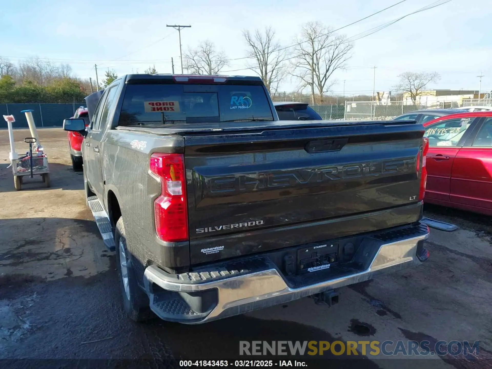 3 Photograph of a damaged car 1GCPYDEK8MZ148133 CHEVROLET SILVERADO 1500 2021