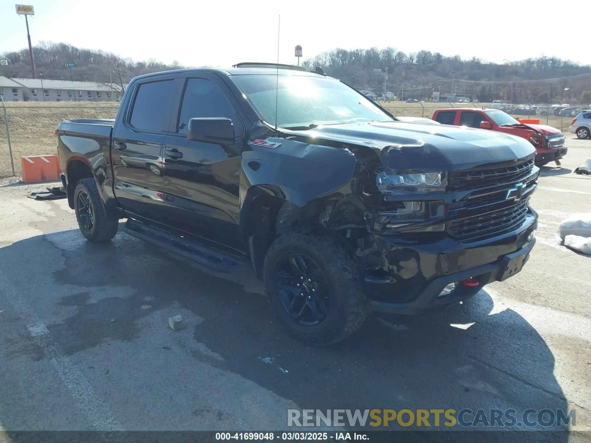 1 Photograph of a damaged car 1GCPYFED1MZ170522 CHEVROLET SILVERADO 1500 2021