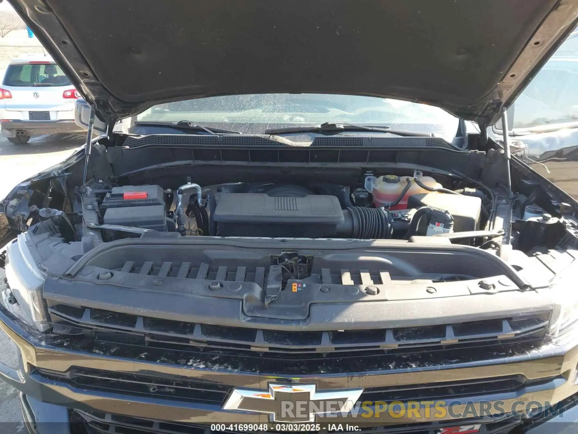 10 Photograph of a damaged car 1GCPYFED1MZ170522 CHEVROLET SILVERADO 1500 2021