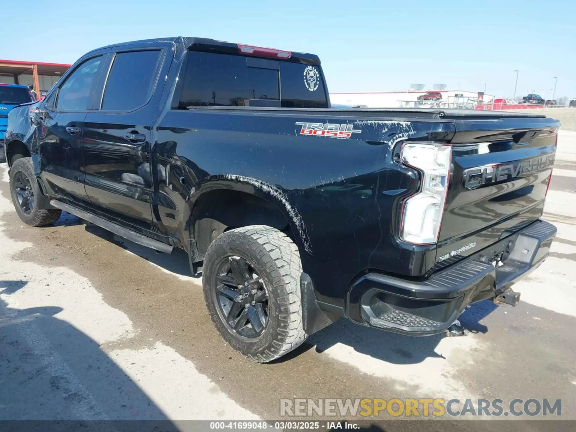 3 Photograph of a damaged car 1GCPYFED1MZ170522 CHEVROLET SILVERADO 1500 2021