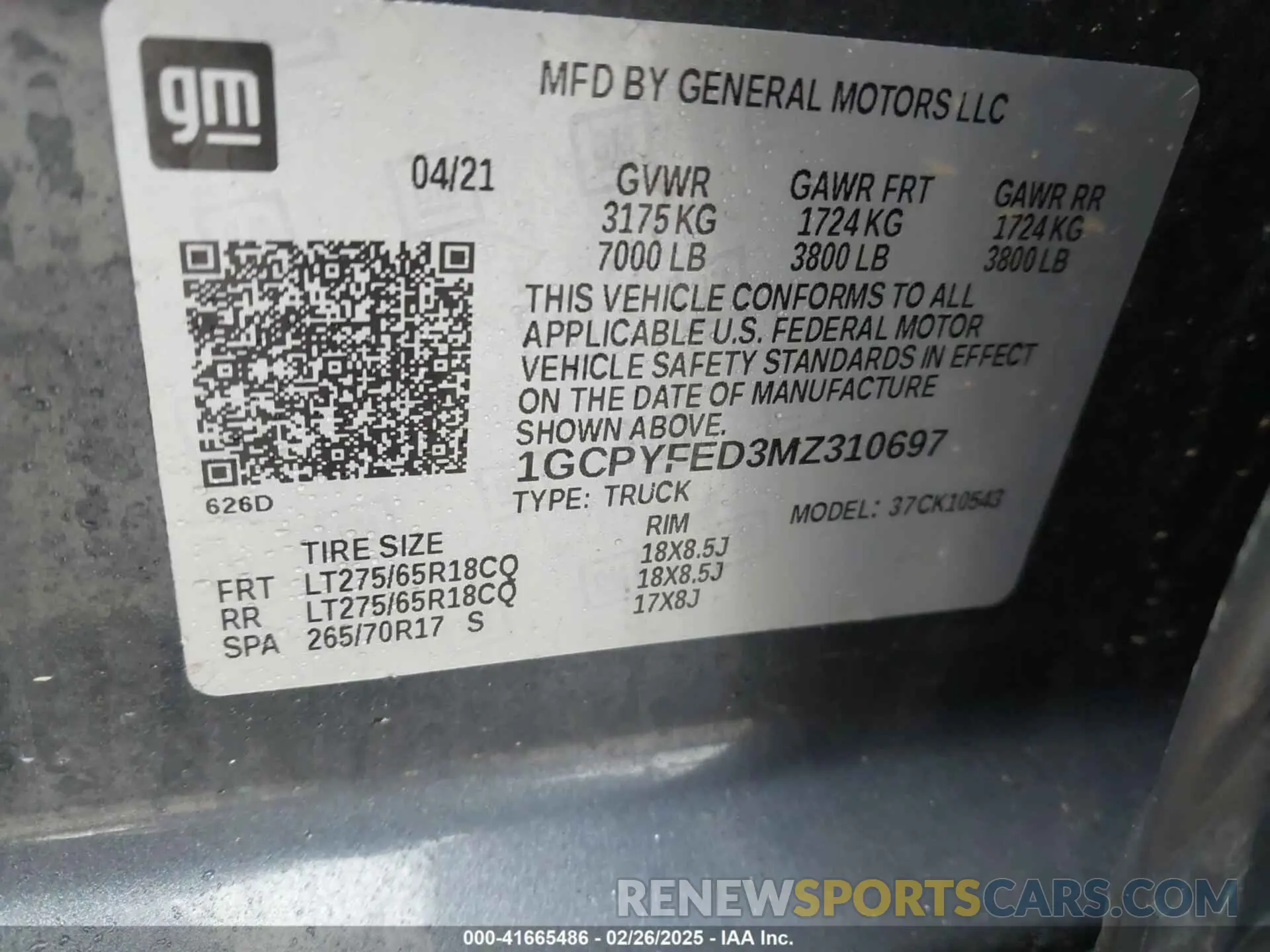 9 Photograph of a damaged car 1GCPYFED3MZ310697 CHEVROLET SILVERADO 1500 2021