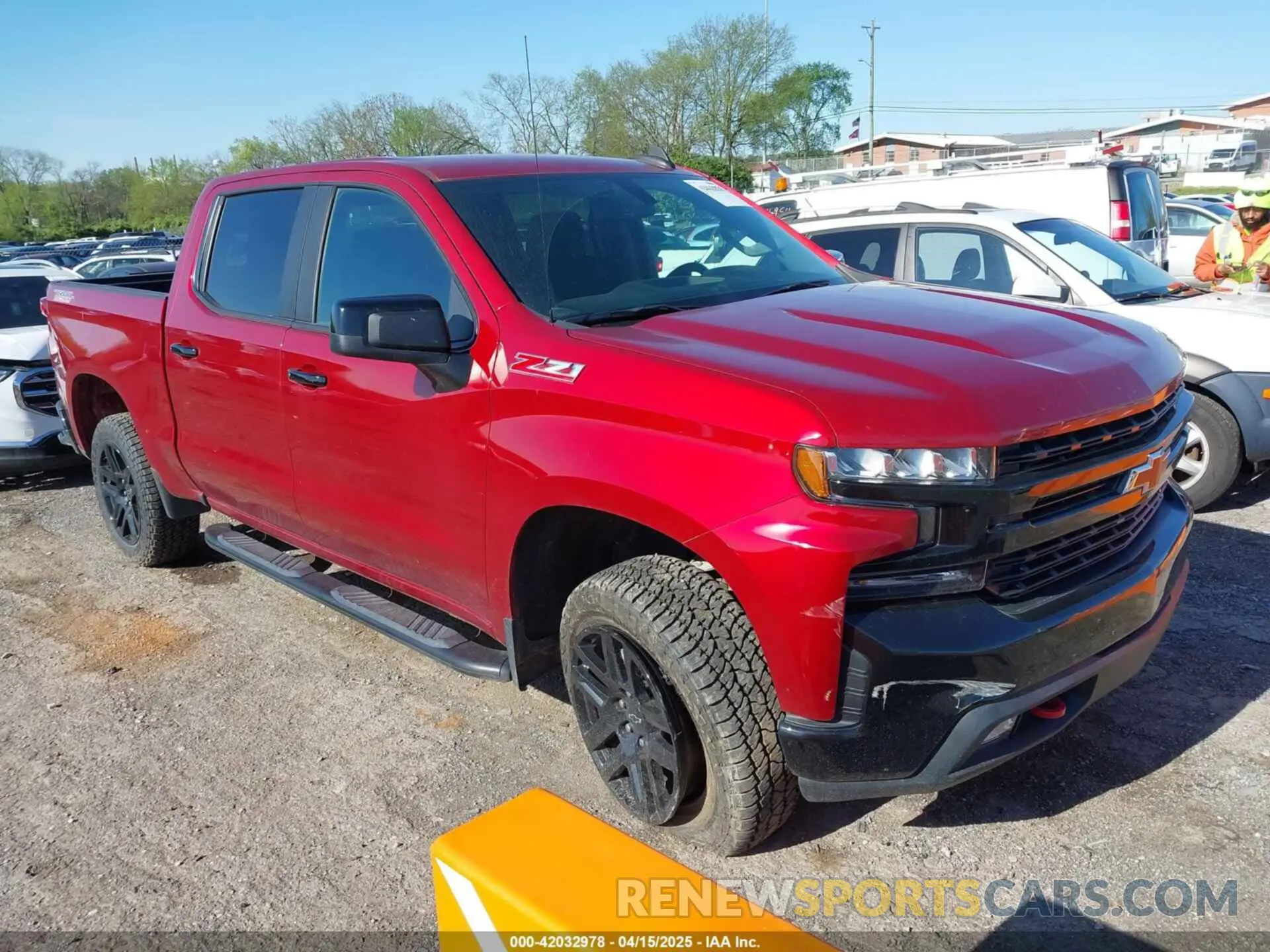 1 Photograph of a damaged car 1GCPYFED3MZ381916 CHEVROLET SILVERADO 1500 2021