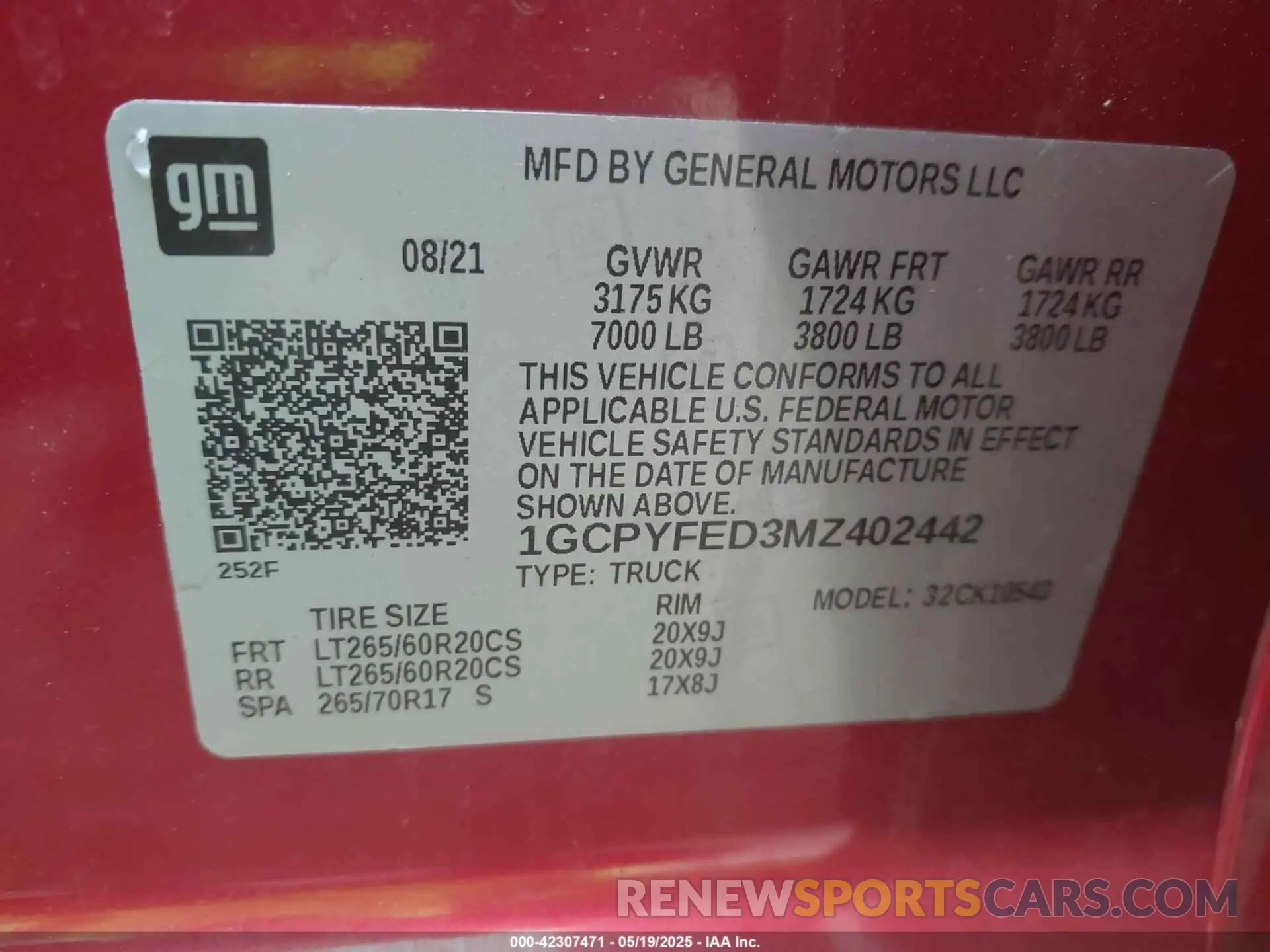 9 Photograph of a damaged car 1GCPYFED3MZ402442 CHEVROLET SILVERADO 1500 2021
