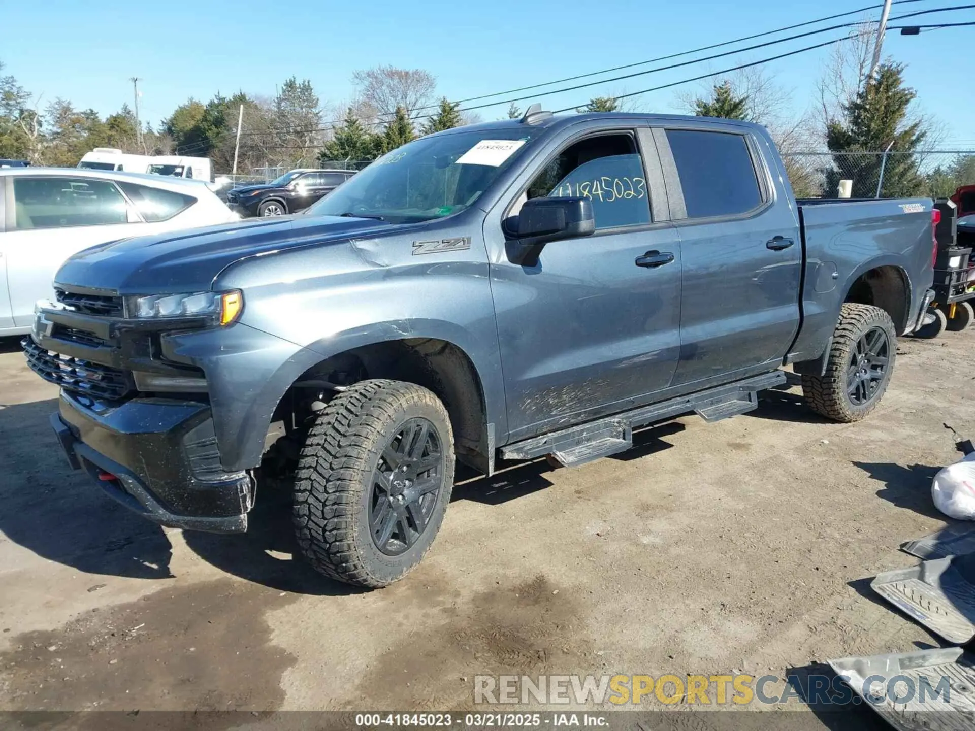 2 Photograph of a damaged car 1GCPYFED4MZ349105 CHEVROLET SILVERADO 1500 2021