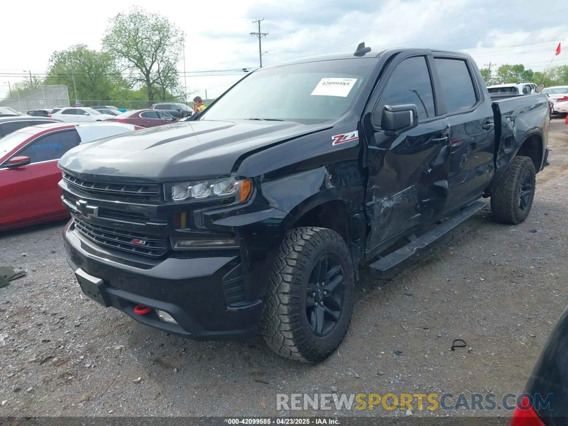 2 Фотография поврежденного автомобиля 1GCPYFED5MZ192636 CHEVROLET SILVERADO 1500 2021