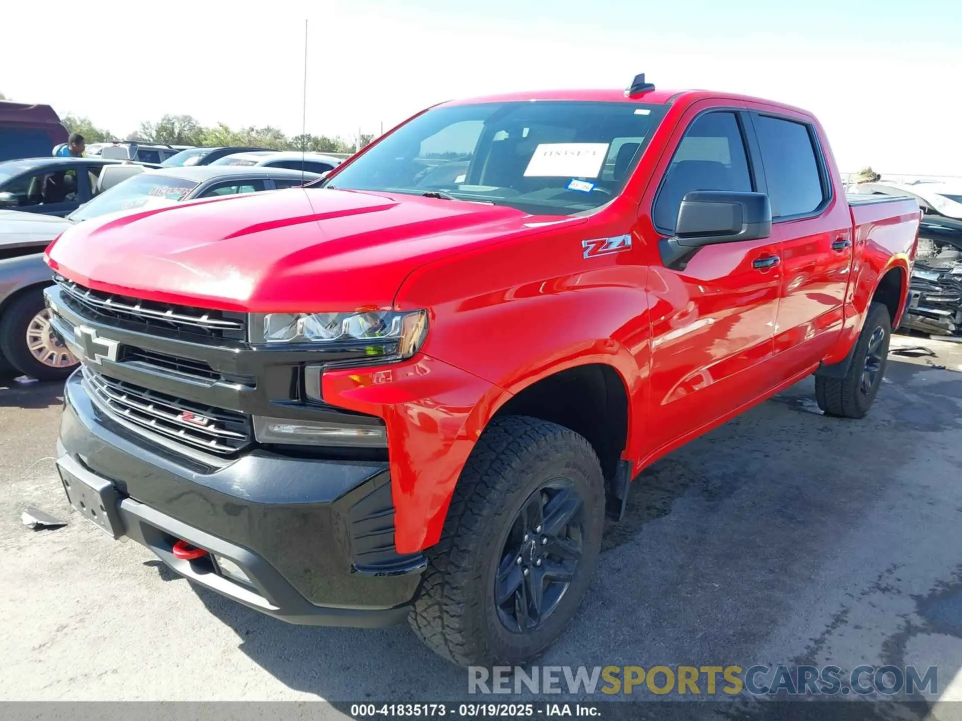2 Photograph of a damaged car 1GCPYFED5MZ452405 CHEVROLET SILVERADO 1500 2021