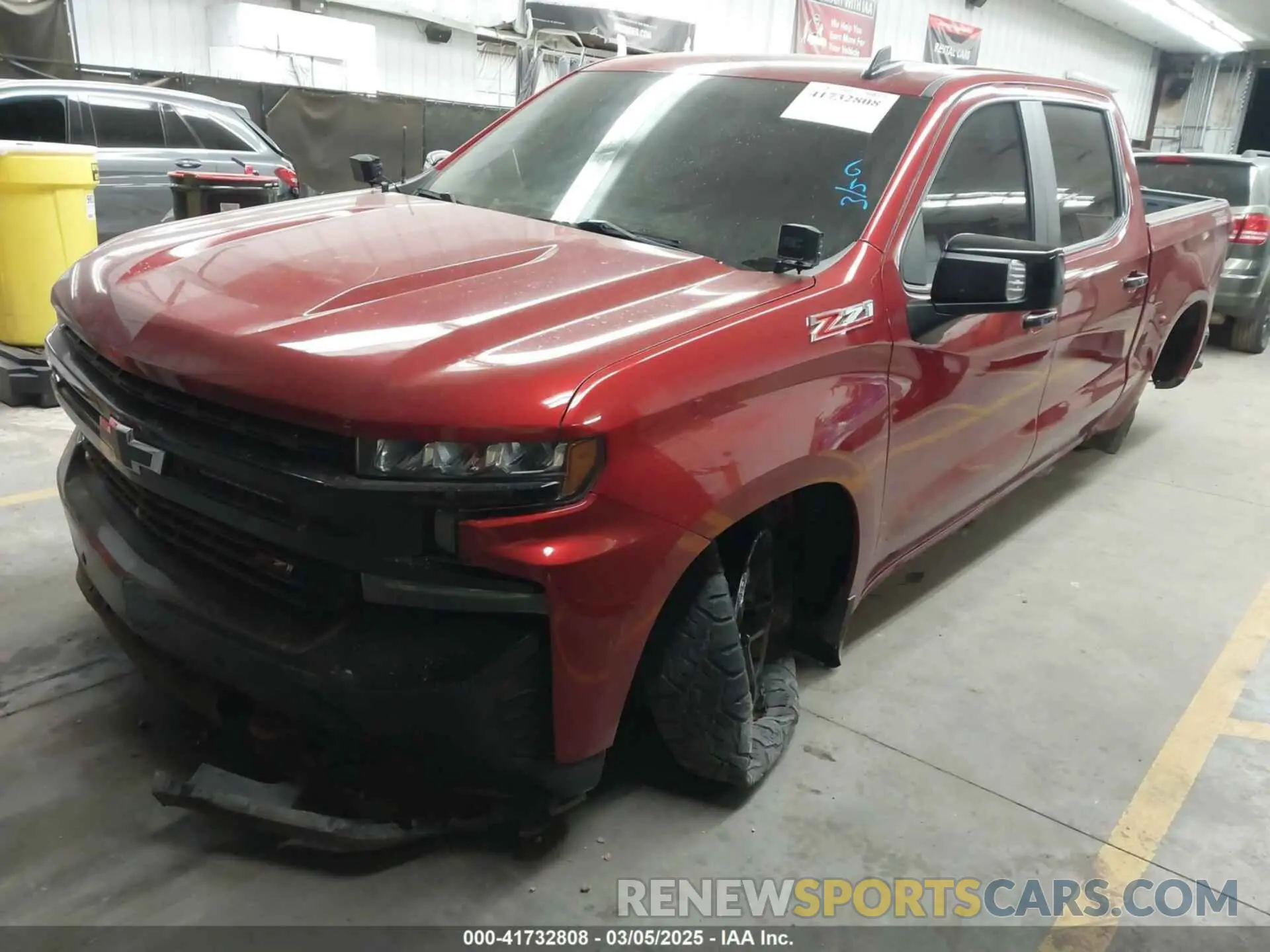 2 Photograph of a damaged car 1GCPYFED8MZ167911 CHEVROLET SILVERADO 1500 2021