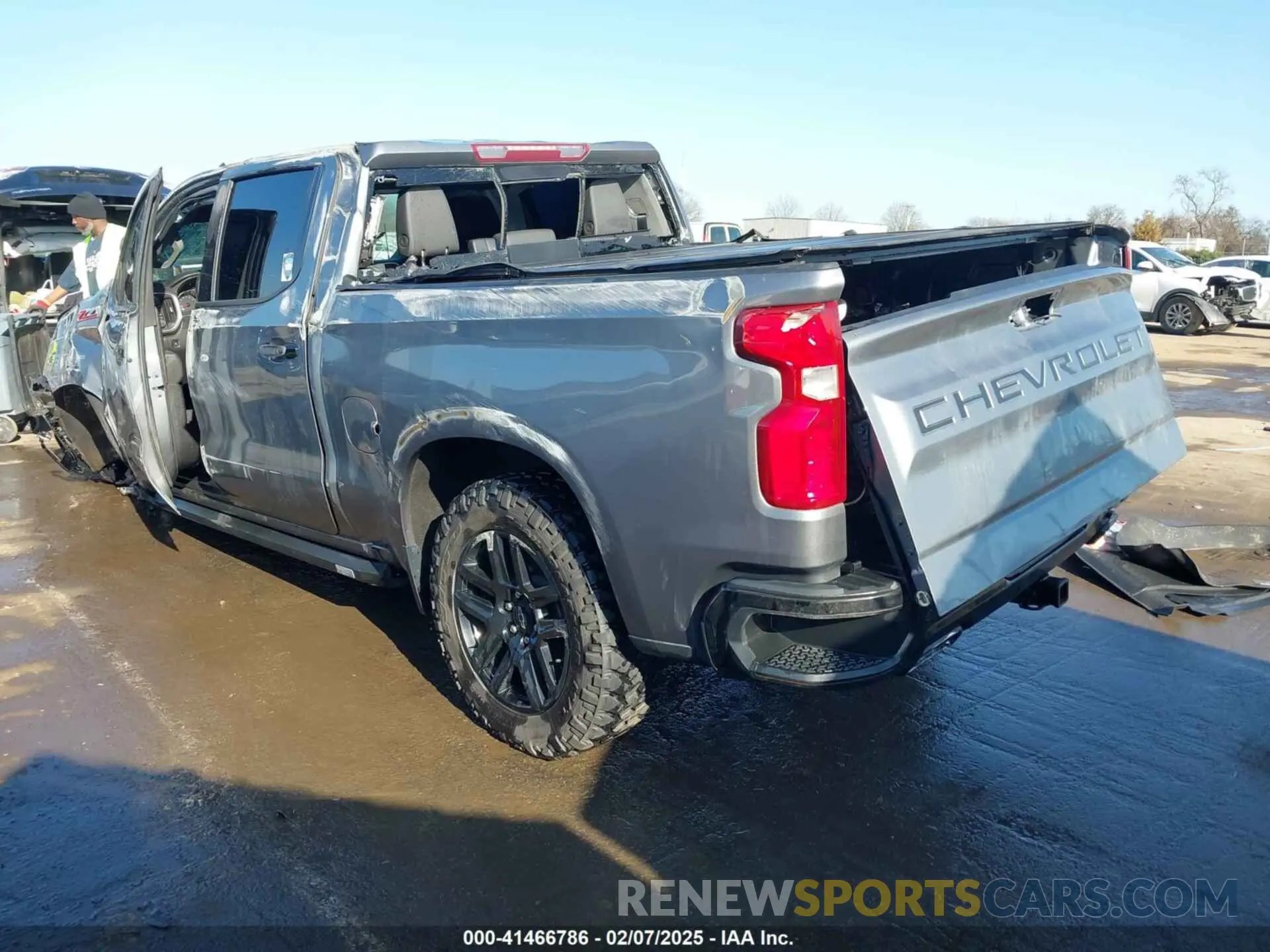3 Фотография поврежденного автомобиля 1GCPYFEL1MZ313184 CHEVROLET SILVERADO 1500 2021