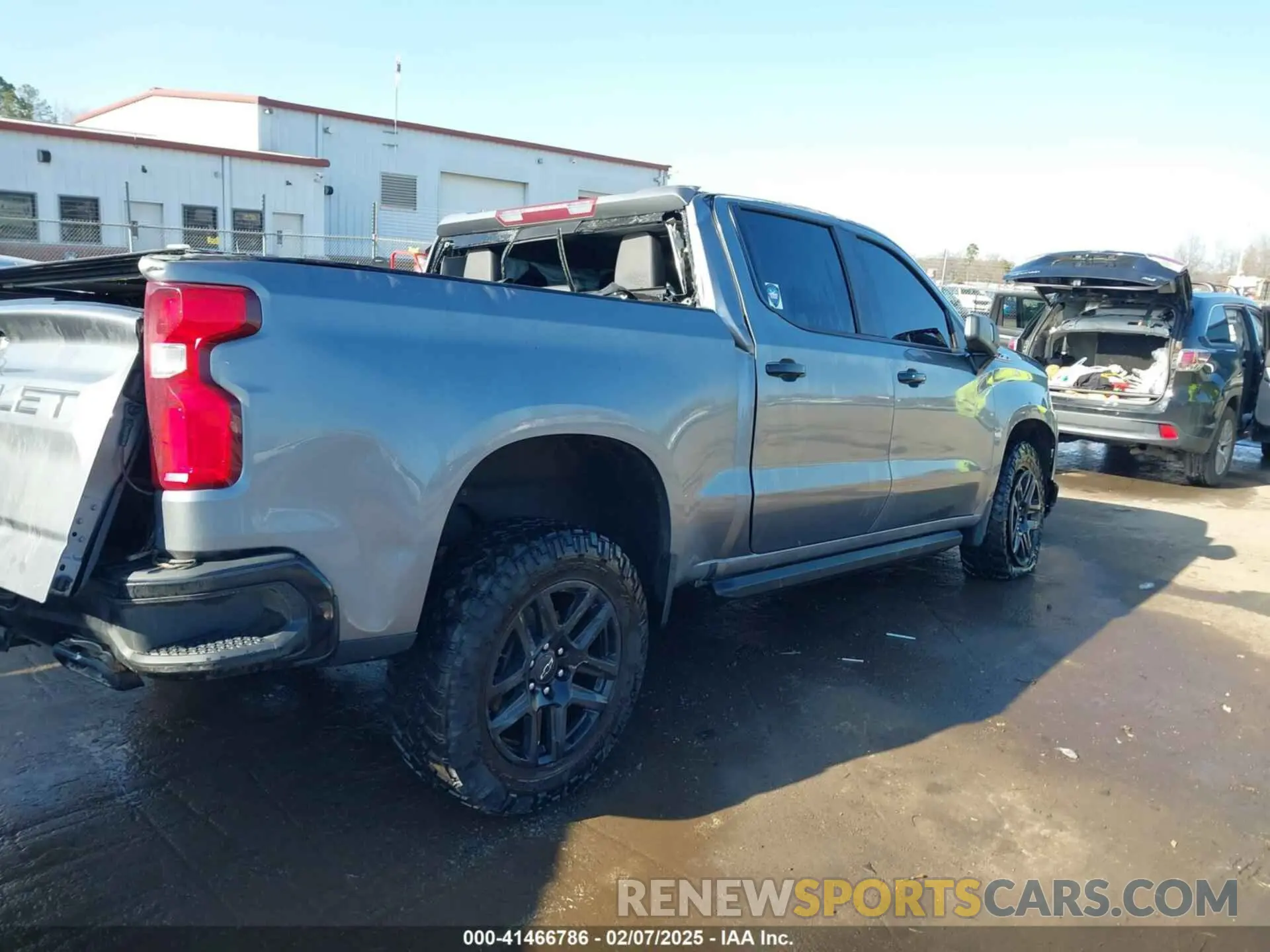 4 Фотография поврежденного автомобиля 1GCPYFEL1MZ313184 CHEVROLET SILVERADO 1500 2021