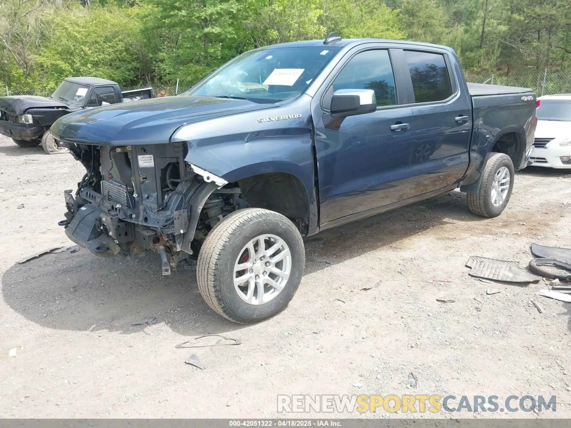 2 Photograph of a damaged car 1GCPYJEK4MZ434009 CHEVROLET SILVERADO 1500 2021