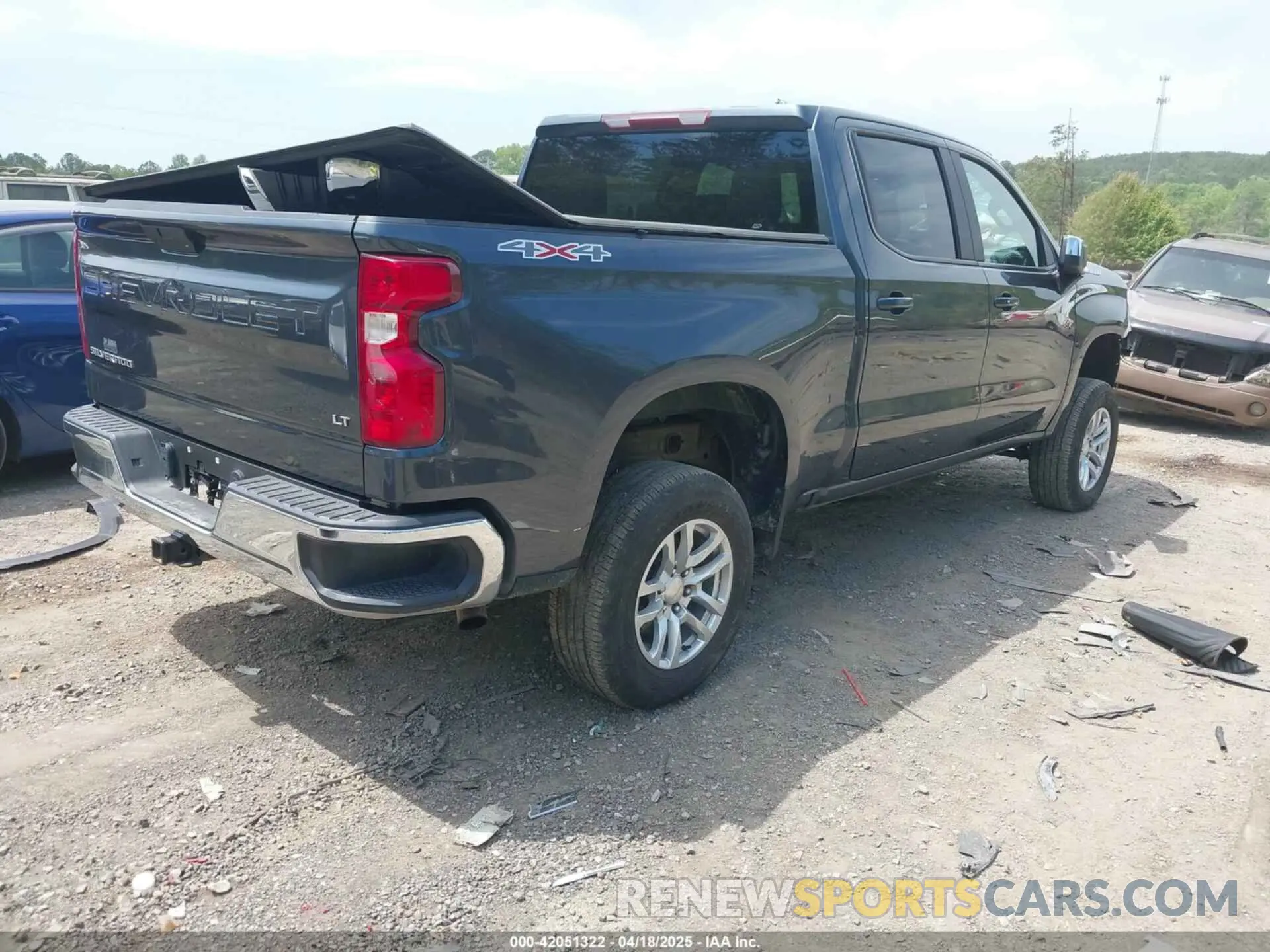 4 Photograph of a damaged car 1GCPYJEK4MZ434009 CHEVROLET SILVERADO 1500 2021