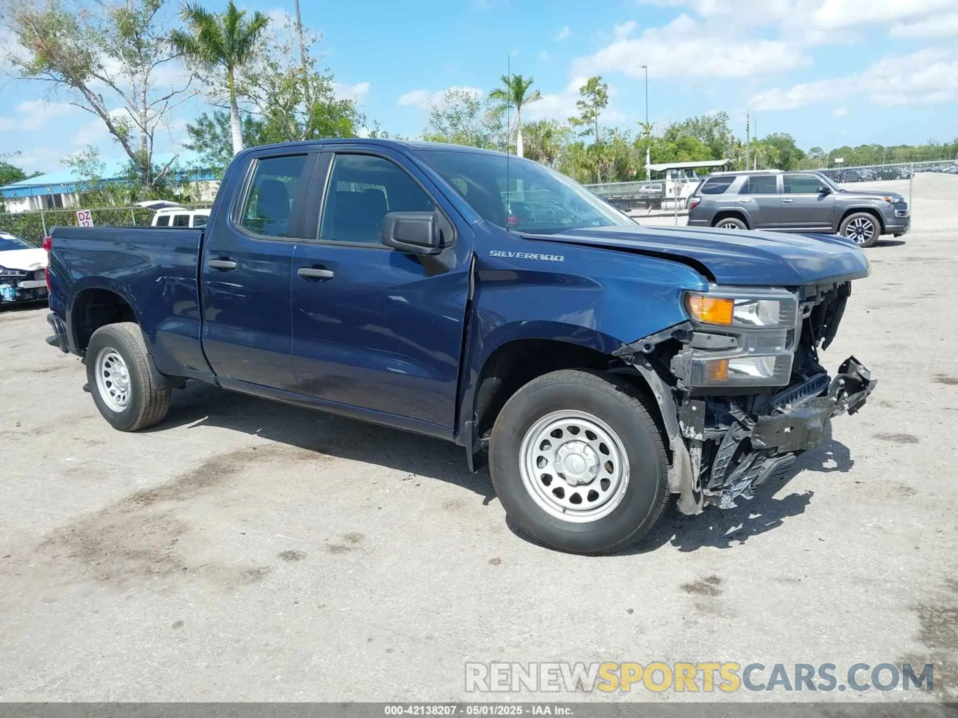 1 Photograph of a damaged car 1GCRWAEH2MZ206352 CHEVROLET SILVERADO 1500 2021