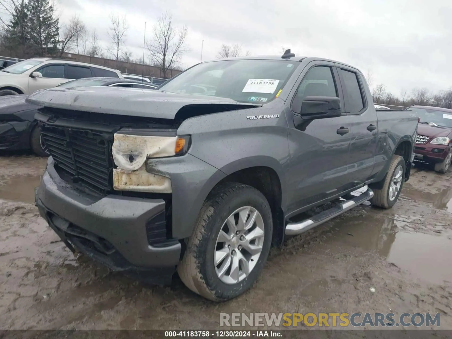 2 Photograph of a damaged car 1GCRYBEK2MZ156547 CHEVROLET SILVERADO 1500 2021