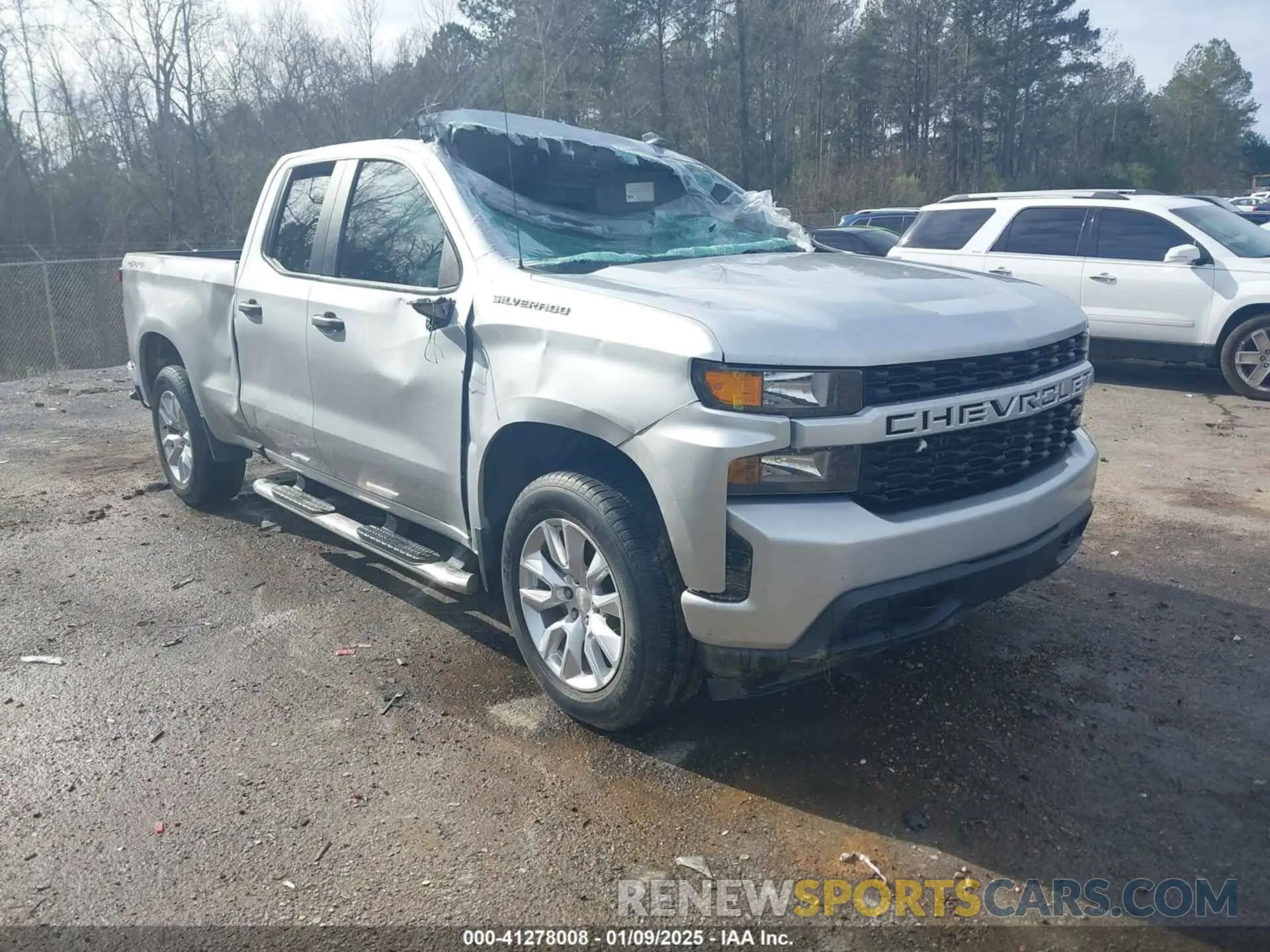 1 Photograph of a damaged car 1GCRYBEK4MZ297930 CHEVROLET SILVERADO 1500 2021