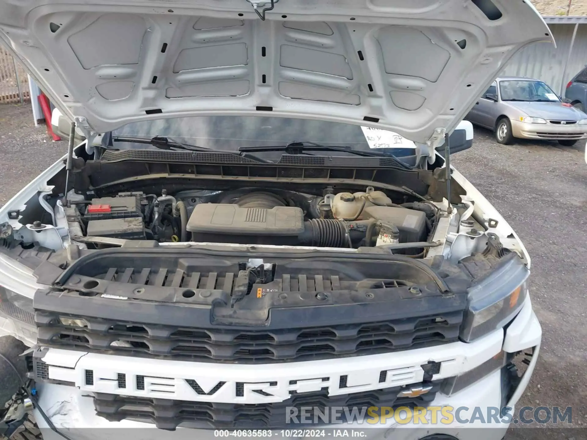 10 Photograph of a damaged car 1GCUYAEF9MZ301056 CHEVROLET SILVERADO 1500 2021