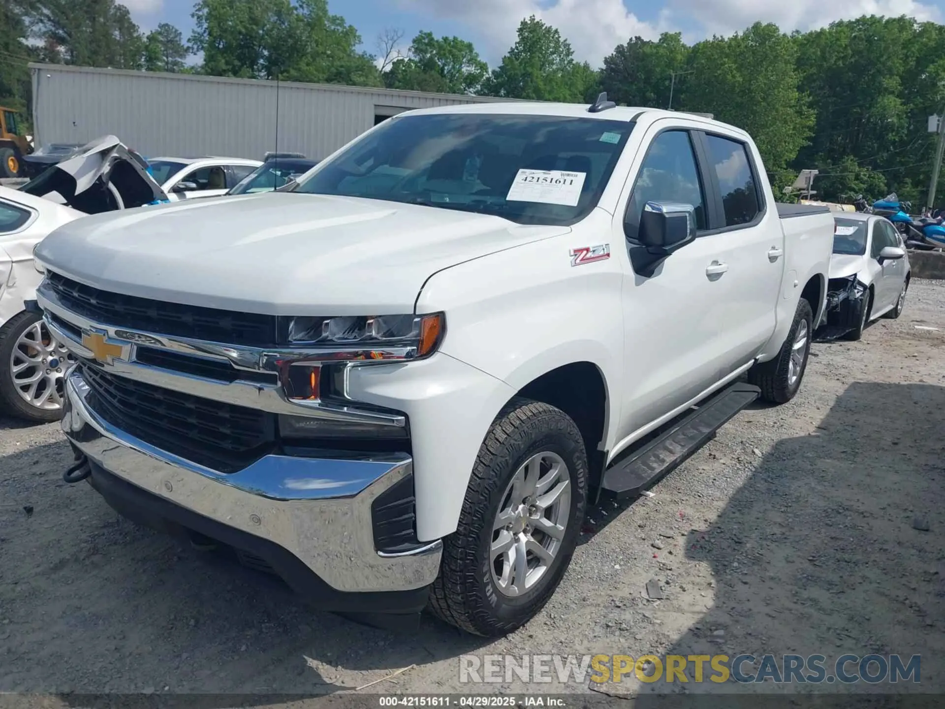 2 Photograph of a damaged car 1GCUYDED4MZ240179 CHEVROLET SILVERADO 1500 2021