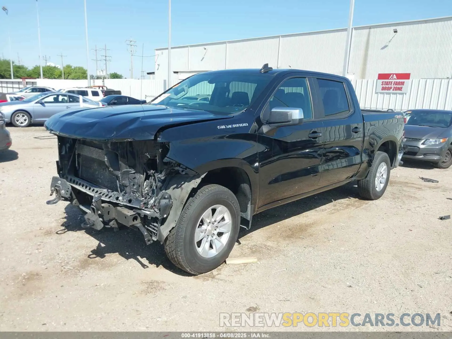 2 Photograph of a damaged car 1GCUYDED5MZ423154 CHEVROLET SILVERADO 1500 2021