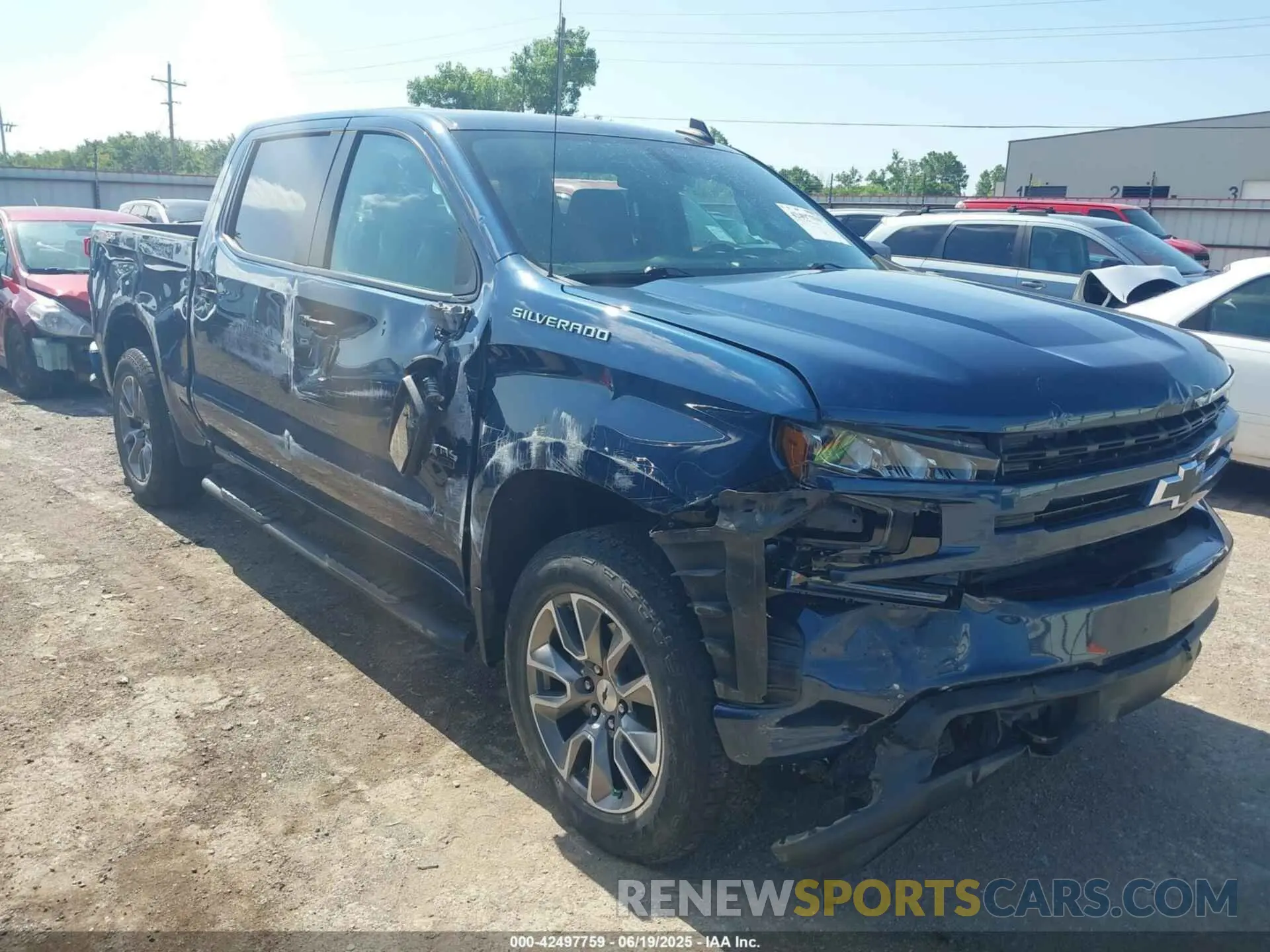 1 Photograph of a damaged car 1GCUYEED4MZ177915 CHEVROLET SILVERADO 1500 2021