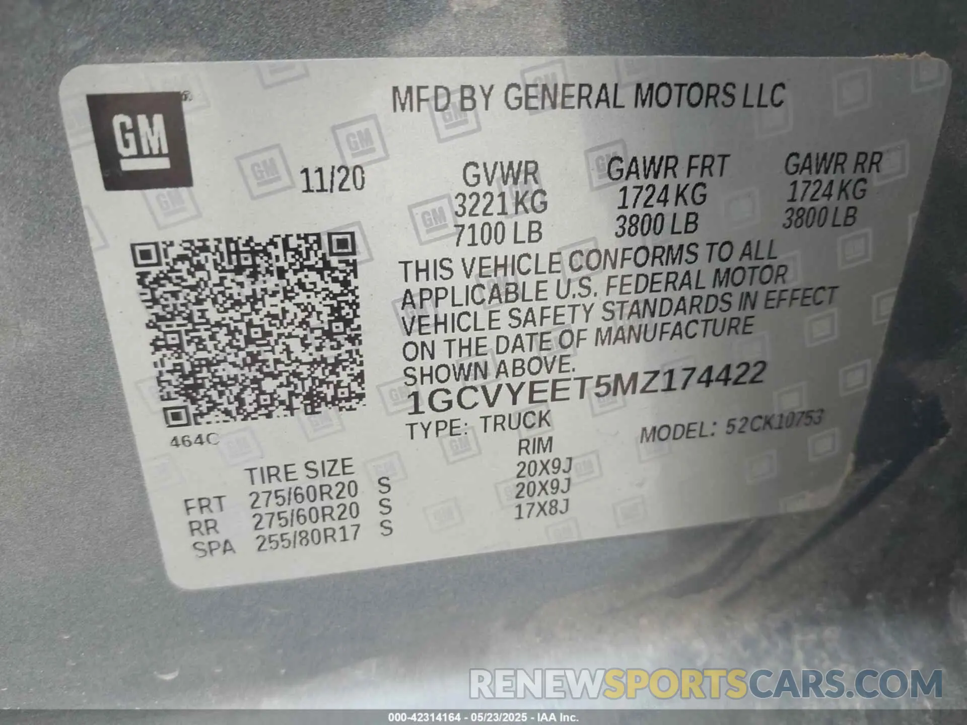 9 Фотография поврежденного автомобиля 1GCVYEET5MZ174422 CHEVROLET SILVERADO 1500 2021