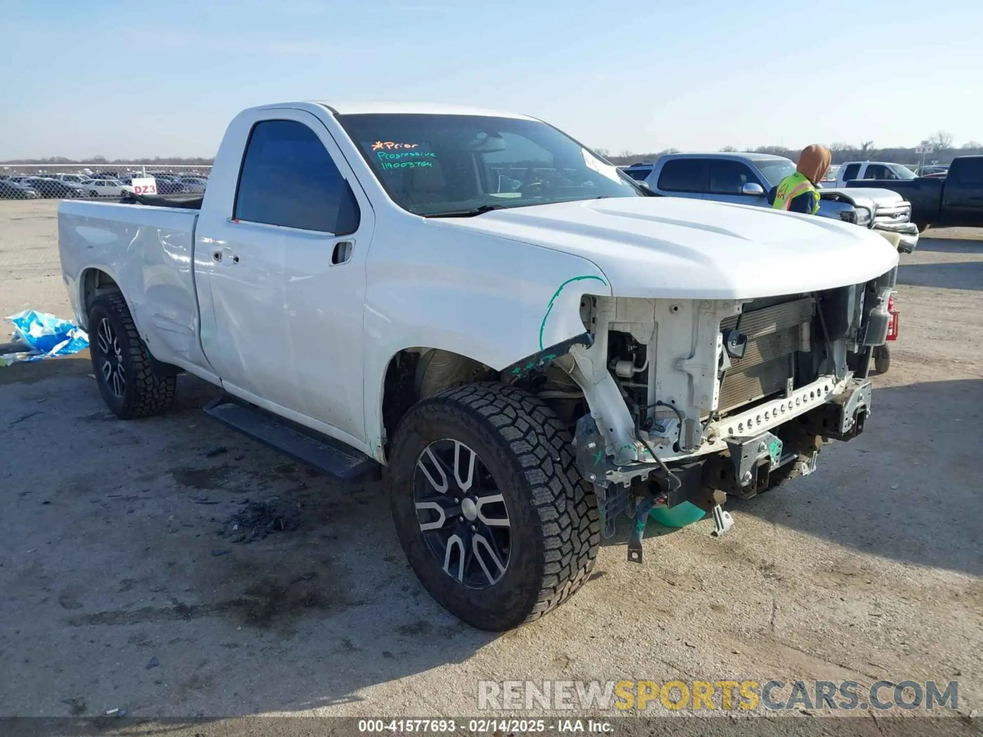 1 Фотография поврежденного автомобиля 3GCNWAEF4MG336162 CHEVROLET SILVERADO 1500 2021