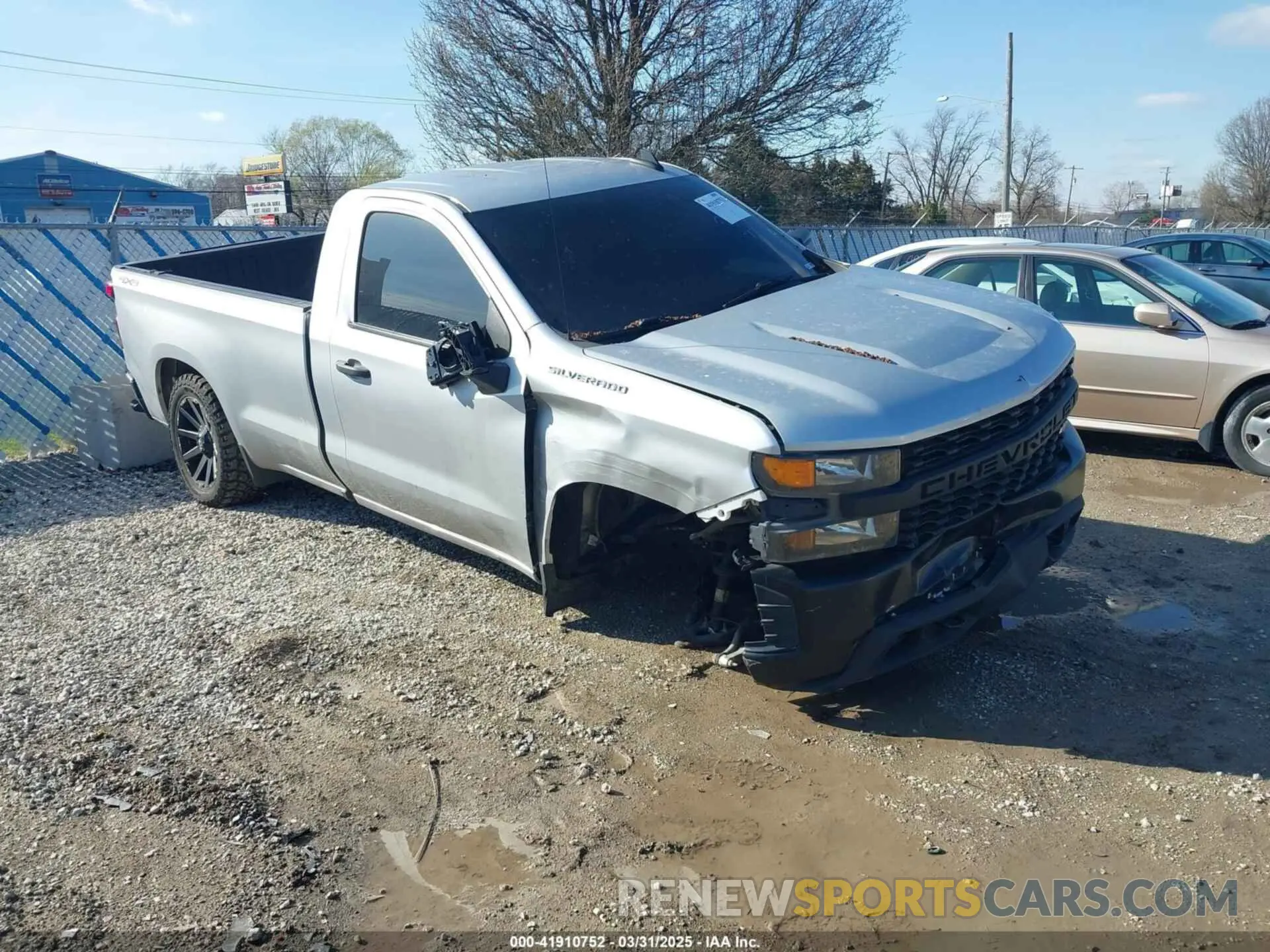 1 Photograph of a damaged car 3GCNYAEK2MG383018 CHEVROLET SILVERADO 1500 2021