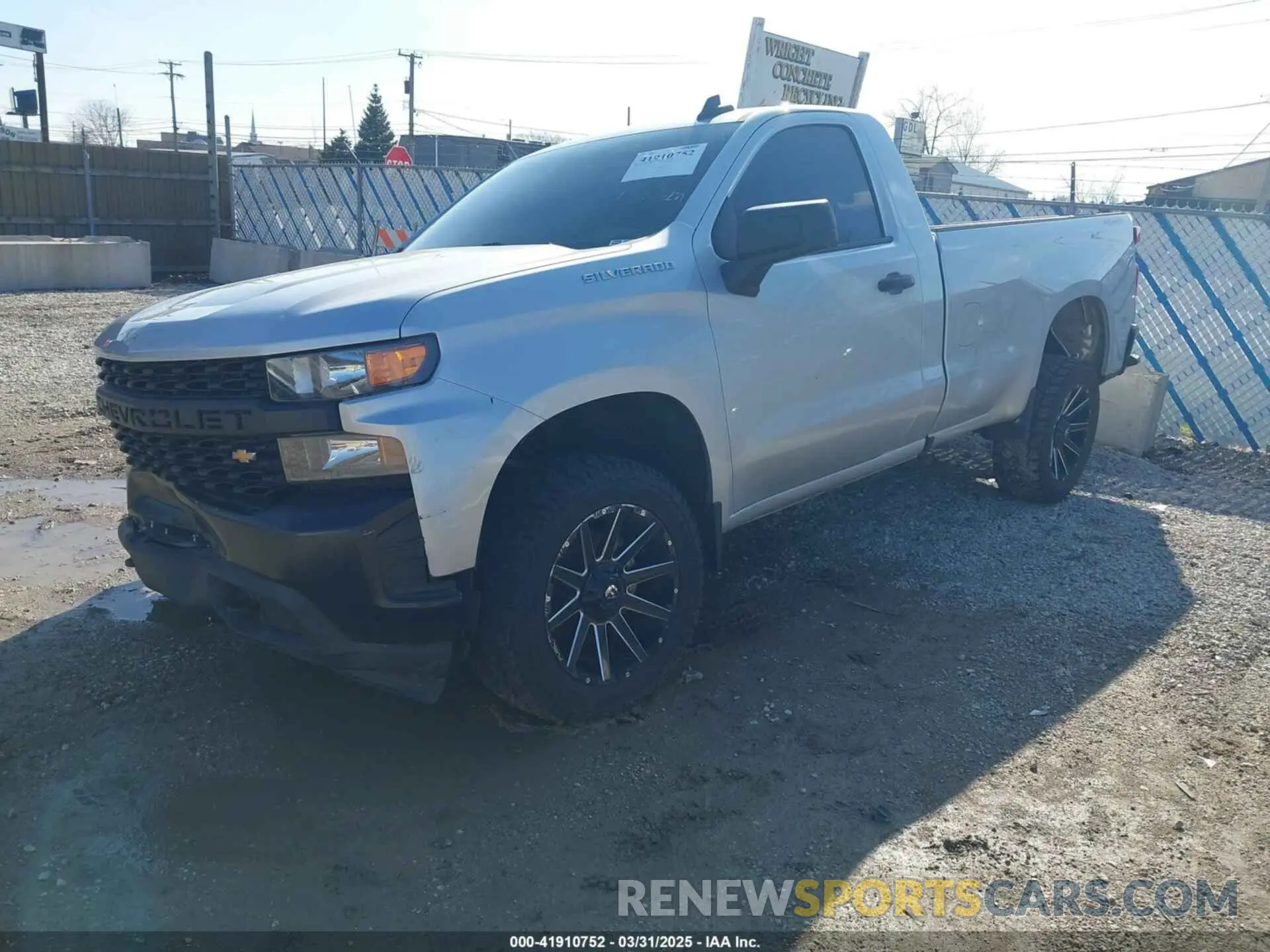 2 Photograph of a damaged car 3GCNYAEK2MG383018 CHEVROLET SILVERADO 1500 2021