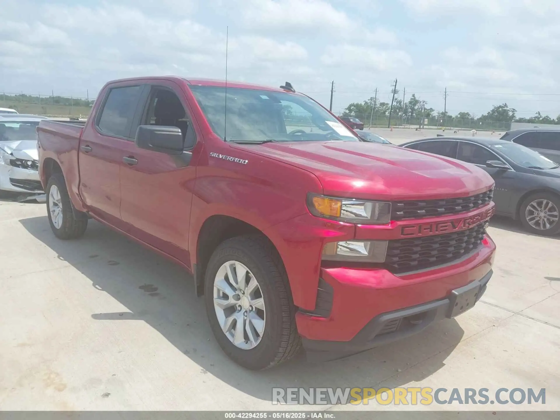 1 Photograph of a damaged car 3GCPWBEH1MG160722 CHEVROLET SILVERADO 1500 2021