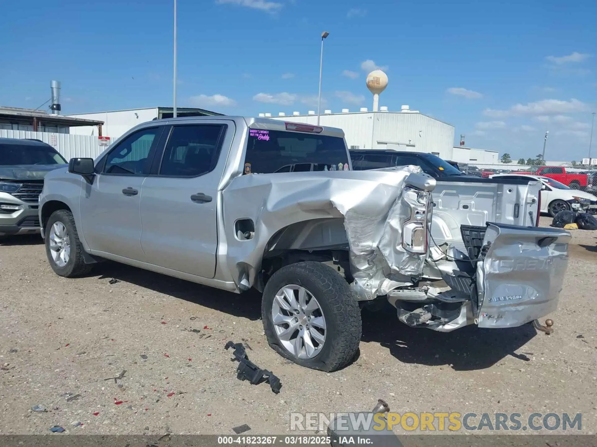 3 Photograph of a damaged car 3GCPWBEK2MG236413 CHEVROLET SILVERADO 1500 2021