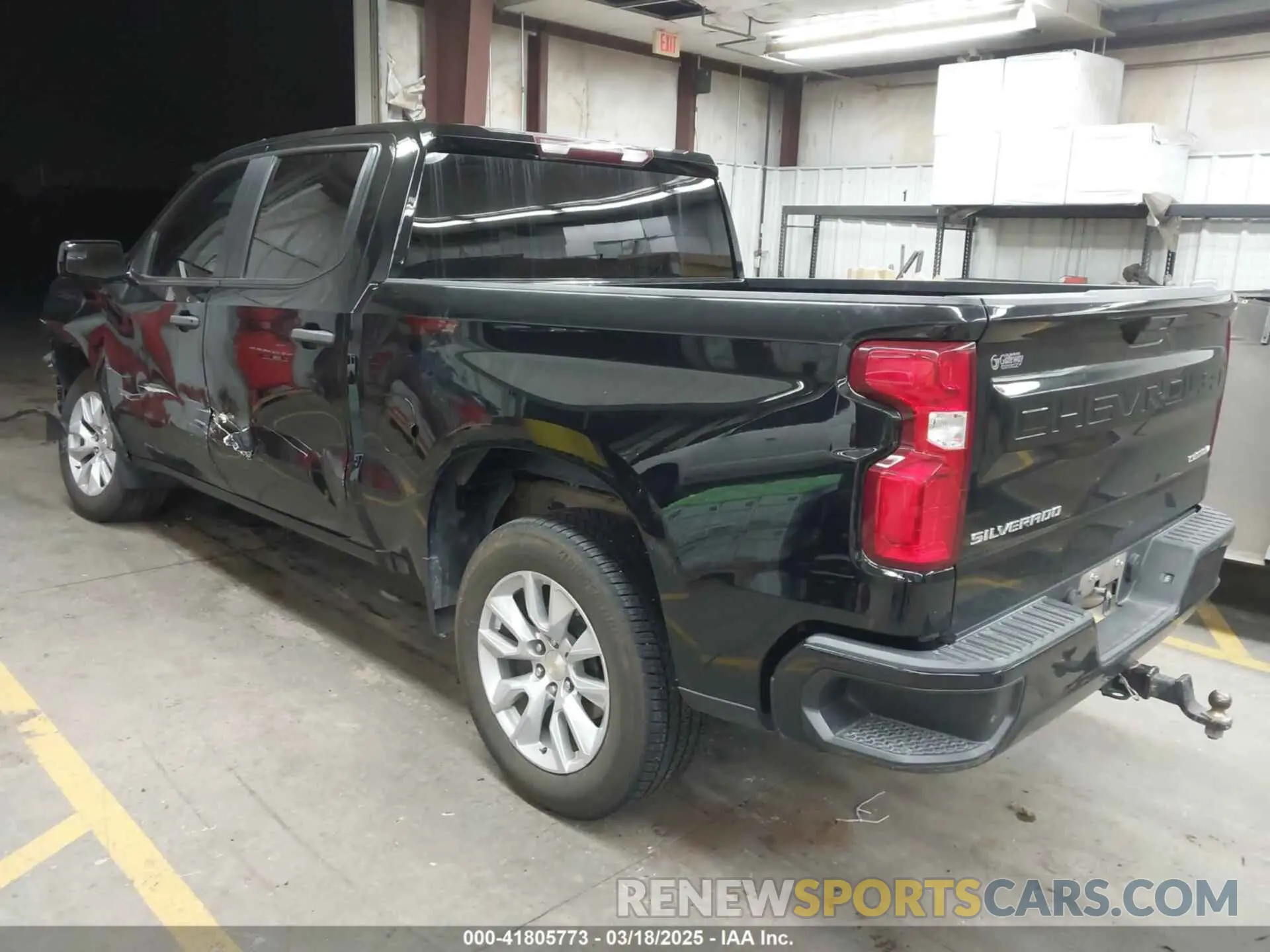 3 Photograph of a damaged car 3GCPWBEK2MG280007 CHEVROLET SILVERADO 1500 2021