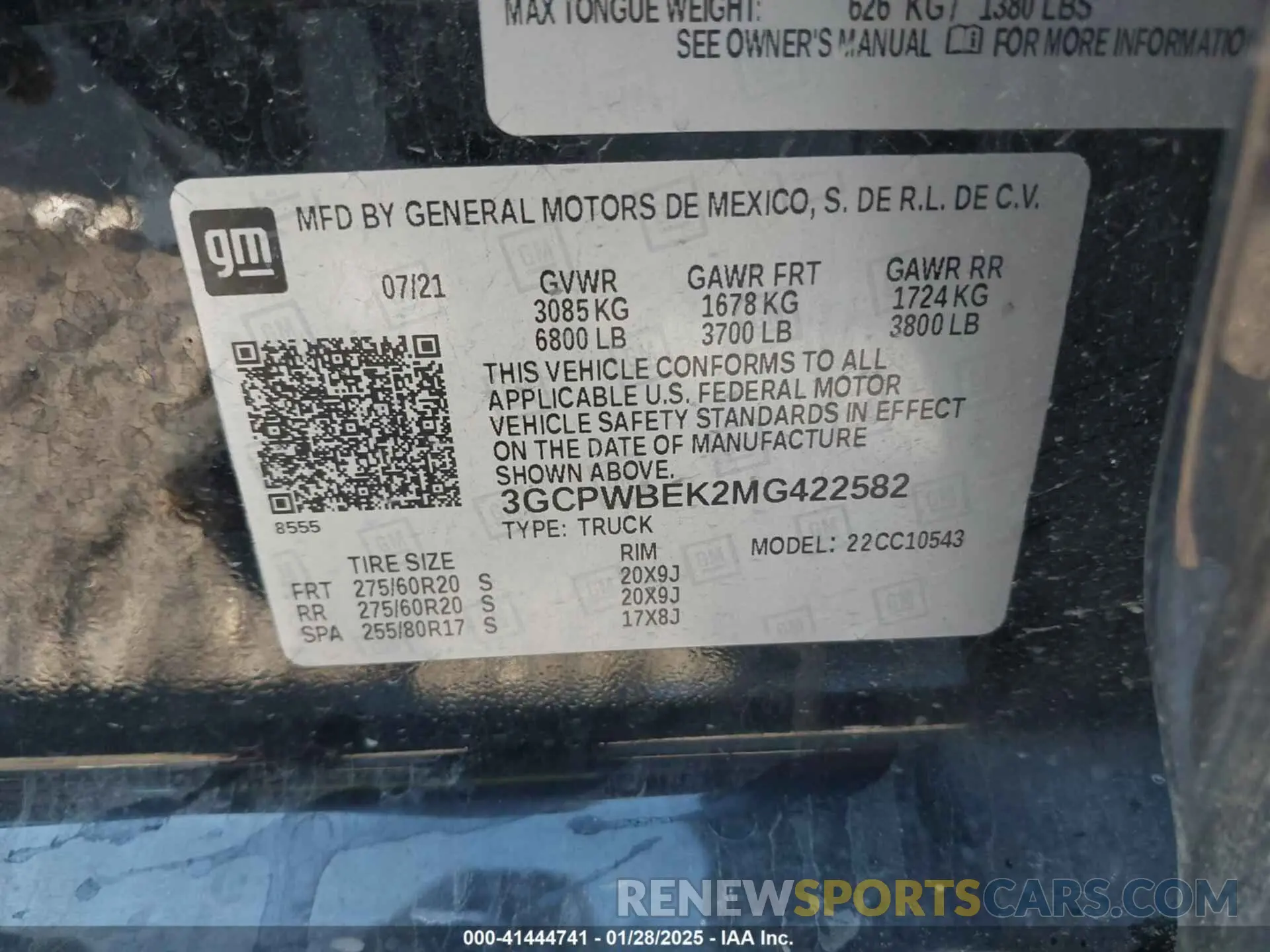 9 Фотография поврежденного автомобиля 3GCPWBEK2MG422582 CHEVROLET SILVERADO 1500 2021