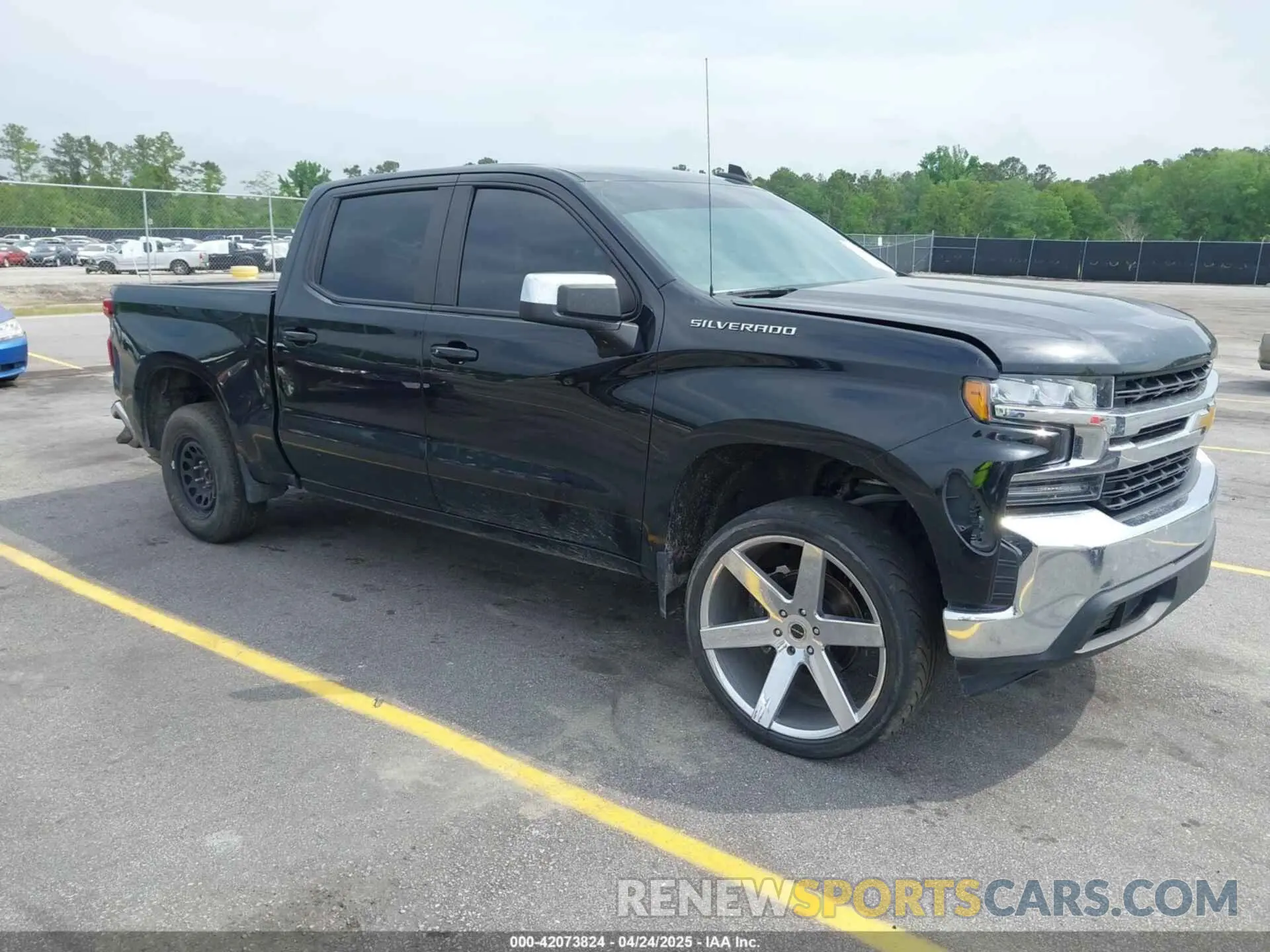 1 Фотография поврежденного автомобиля 3GCPWCED3MG343252 CHEVROLET SILVERADO 1500 2021
