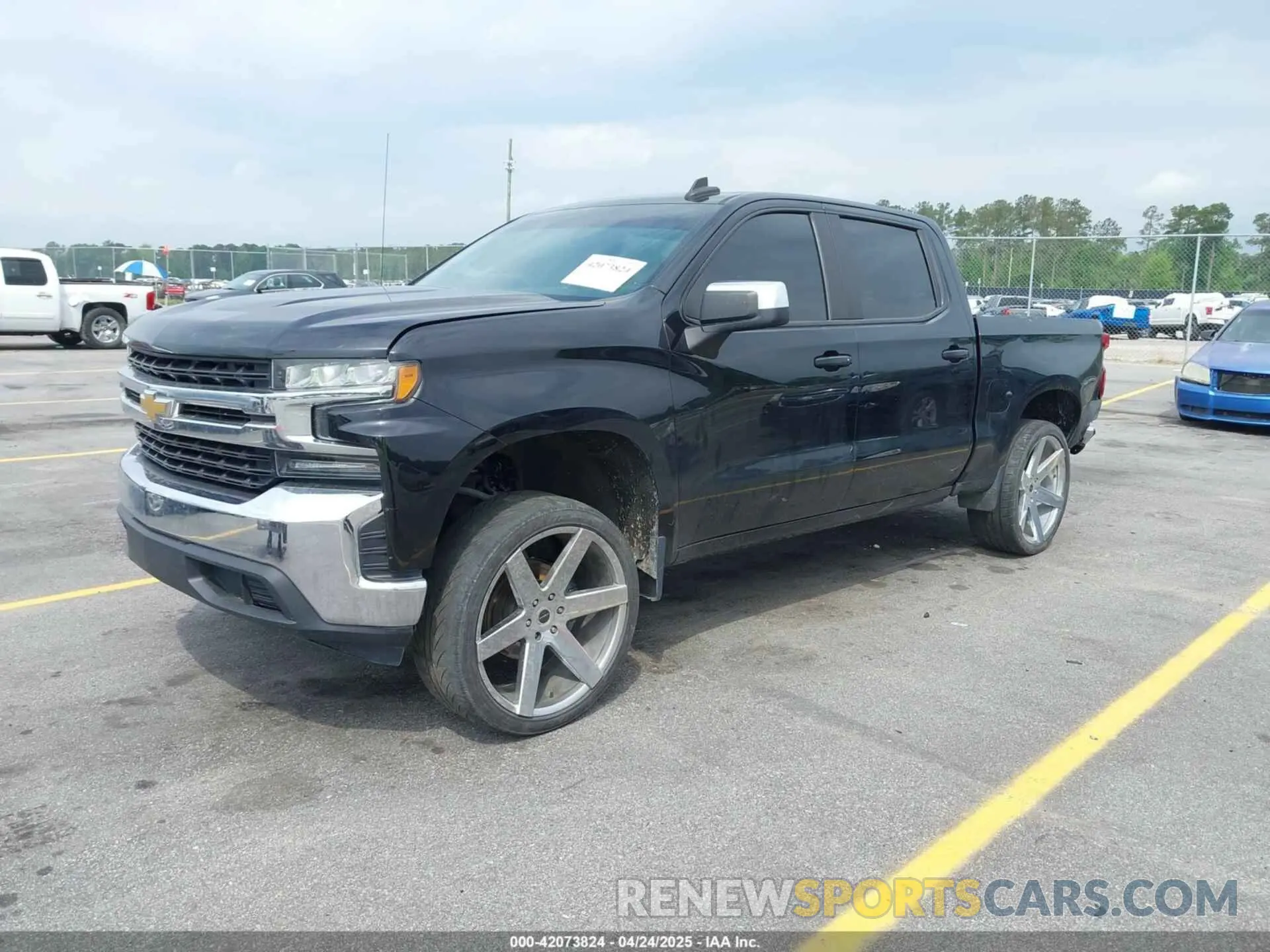 2 Фотография поврежденного автомобиля 3GCPWCED3MG343252 CHEVROLET SILVERADO 1500 2021
