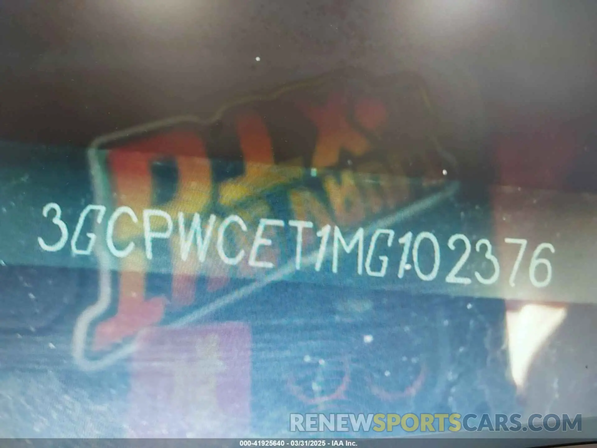 9 Photograph of a damaged car 3GCPWCET1MG102376 CHEVROLET SILVERADO 1500 2021