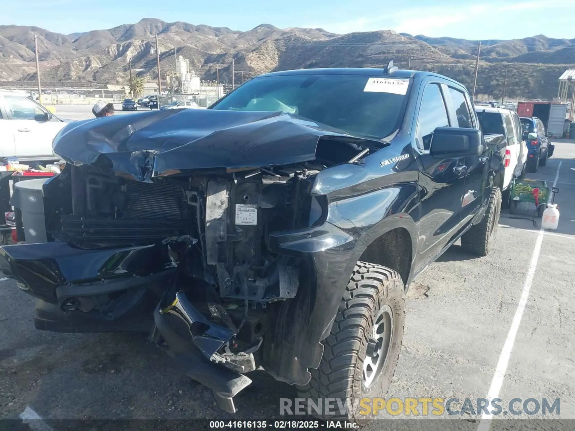 2 Photograph of a damaged car 3GCPWDED1MG367670 CHEVROLET SILVERADO 1500 2021