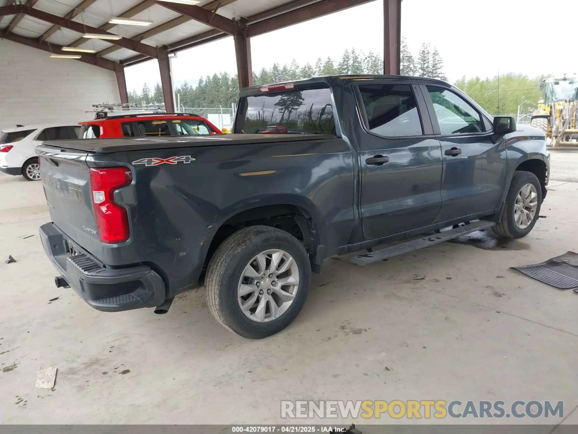 4 Фотография поврежденного автомобиля 3GCPYBEK4MG162700 CHEVROLET SILVERADO 1500 2021