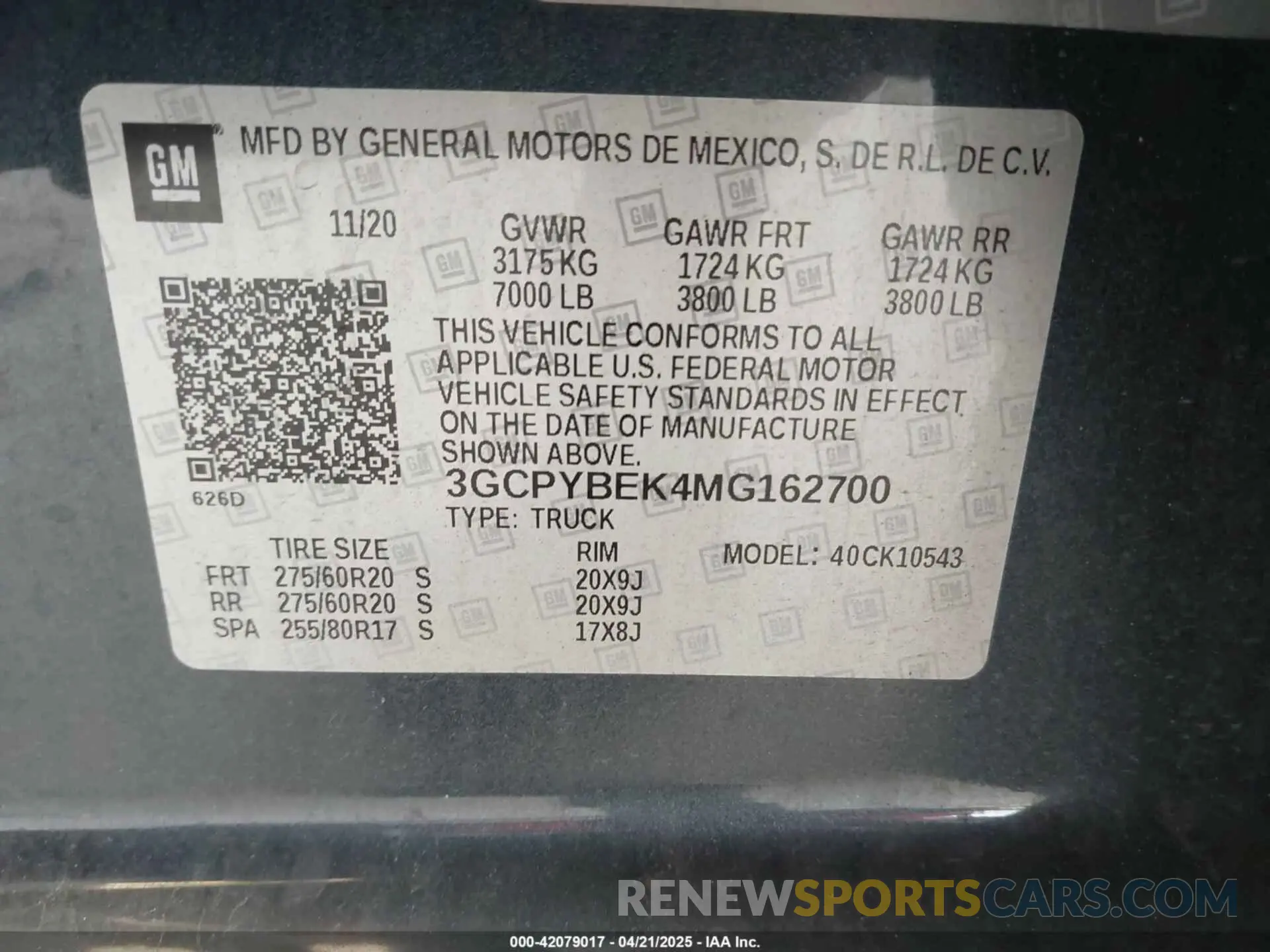 9 Фотография поврежденного автомобиля 3GCPYBEK4MG162700 CHEVROLET SILVERADO 1500 2021