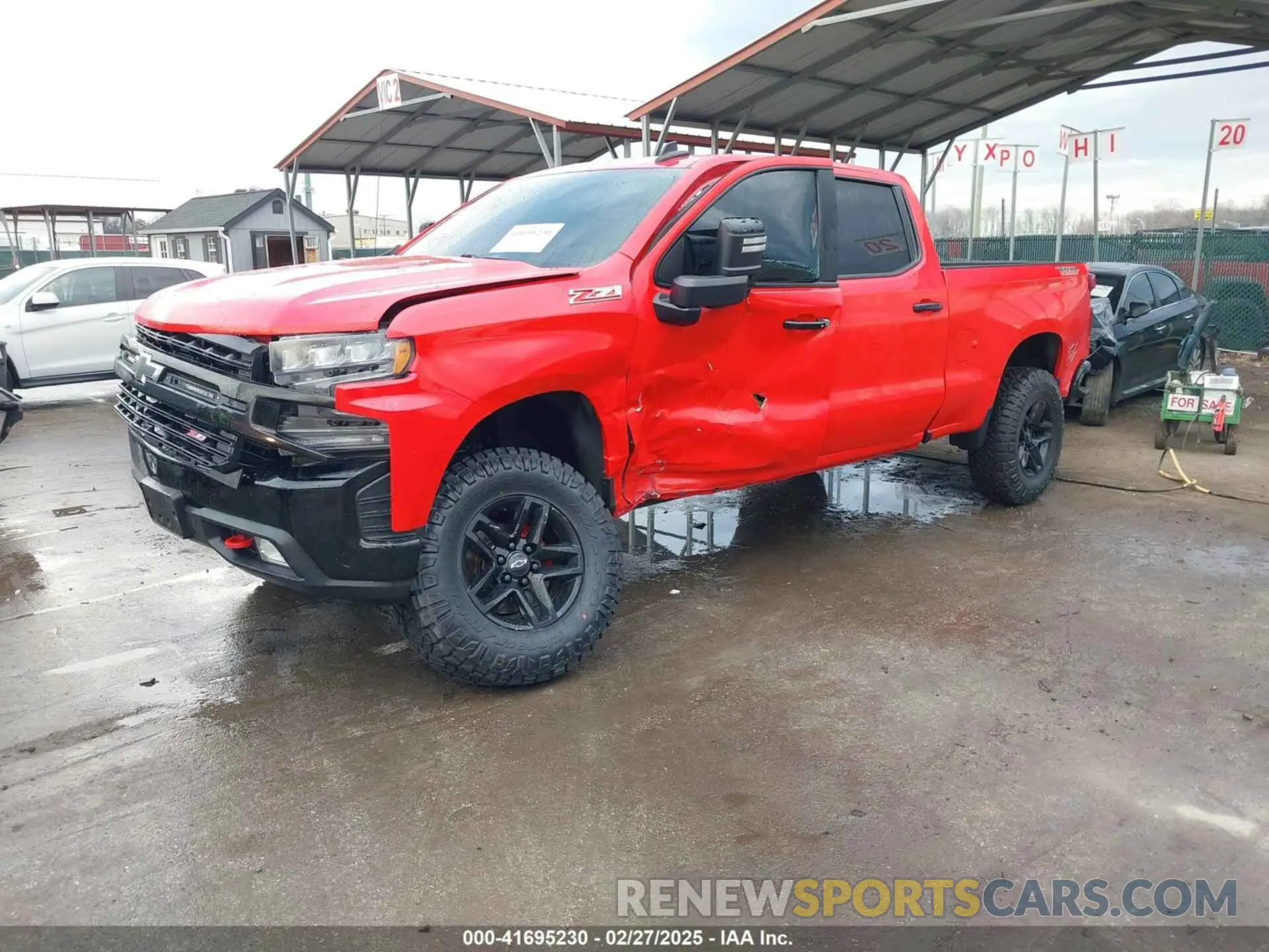 2 Photograph of a damaged car 3GCPYFED3MG246645 CHEVROLET SILVERADO 1500 2021