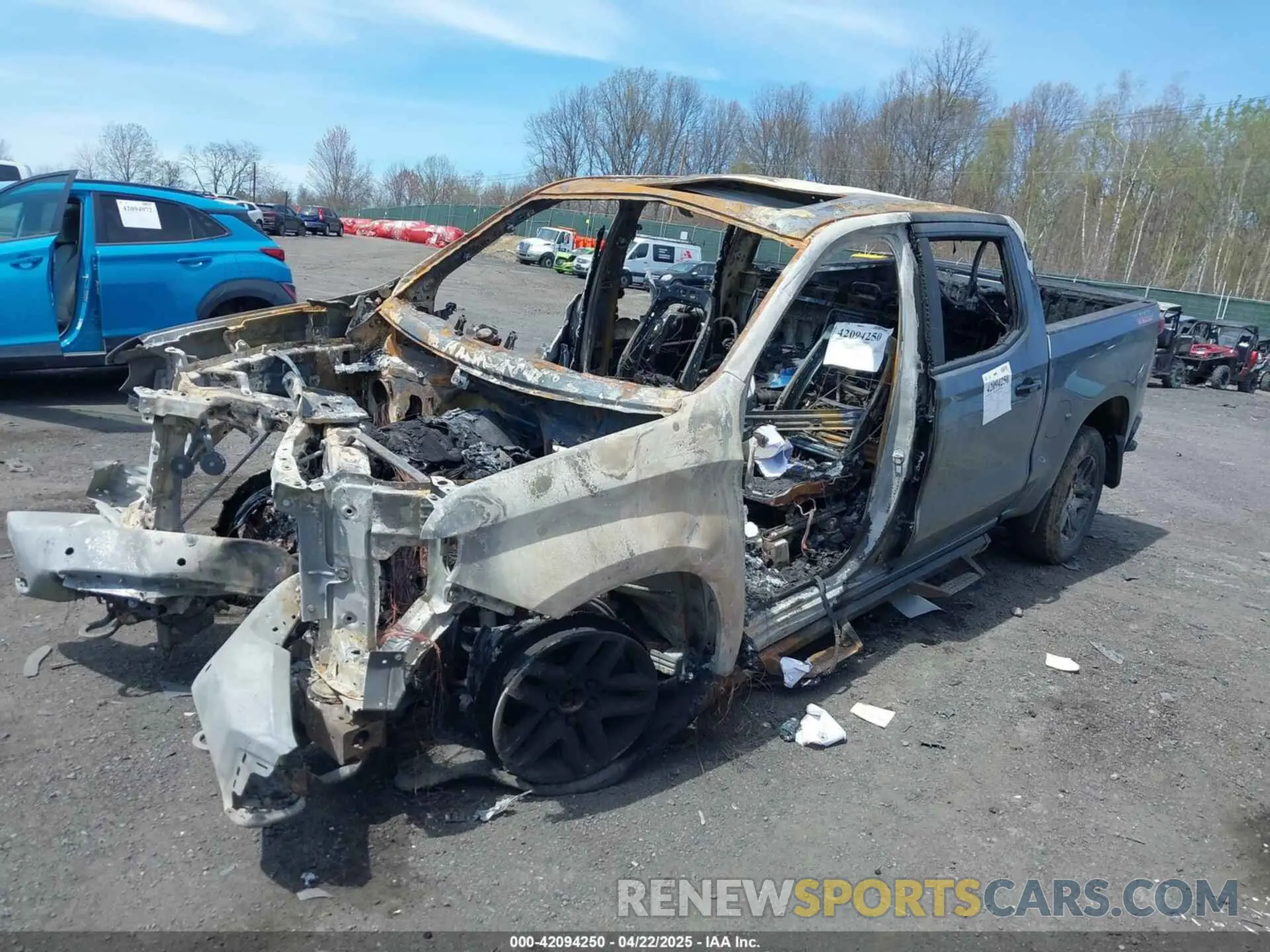 2 Photograph of a damaged car 3GCPYFED3MG285610 CHEVROLET SILVERADO 1500 2021