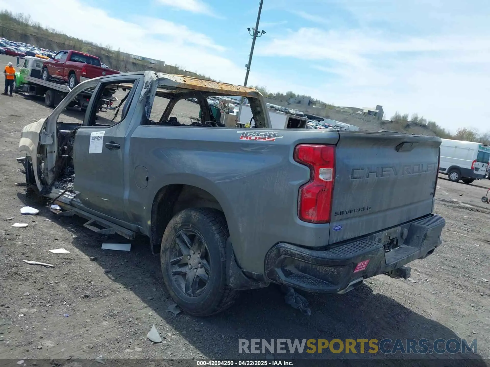 3 Photograph of a damaged car 3GCPYFED3MG285610 CHEVROLET SILVERADO 1500 2021