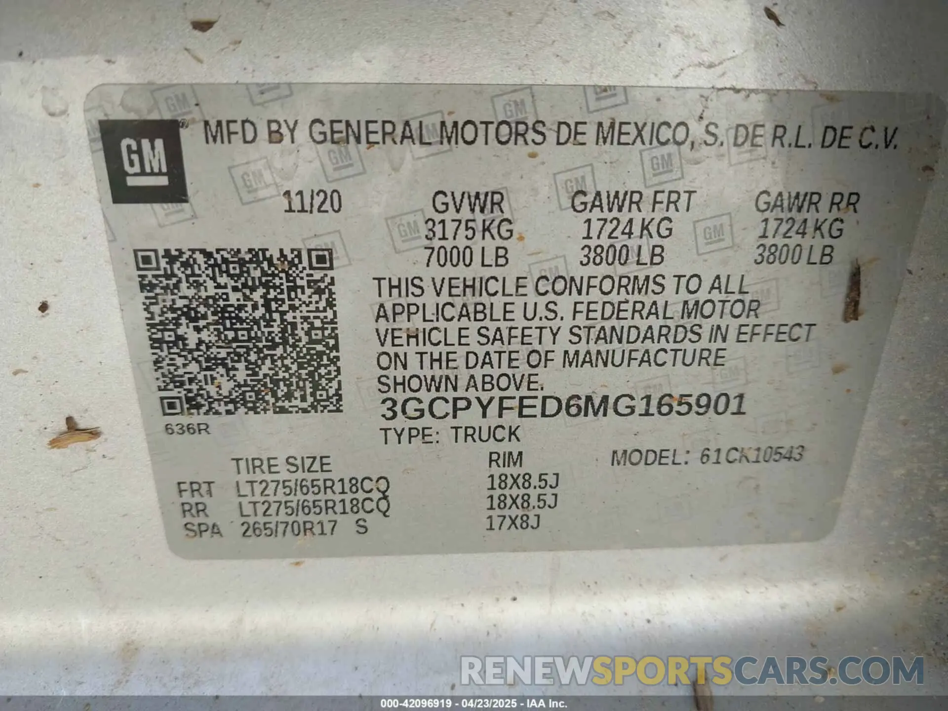 9 Фотография поврежденного автомобиля 3GCPYFED6MG165901 CHEVROLET SILVERADO 1500 2021