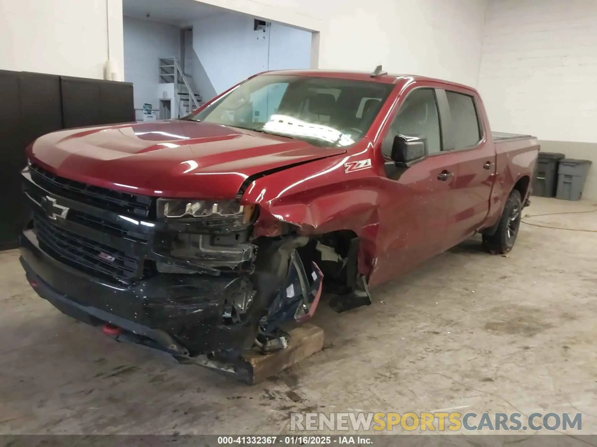 2 Photograph of a damaged car 3GCPYFED6MG252097 CHEVROLET SILVERADO 1500 2021