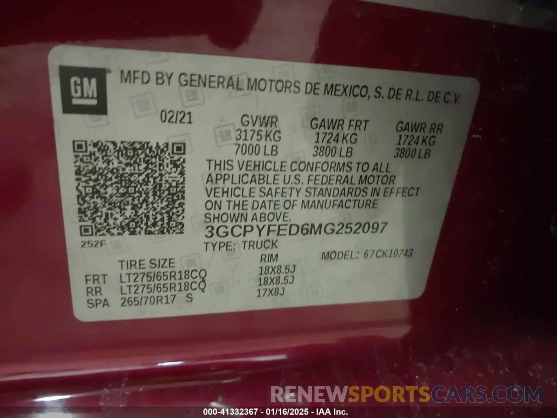9 Photograph of a damaged car 3GCPYFED6MG252097 CHEVROLET SILVERADO 1500 2021