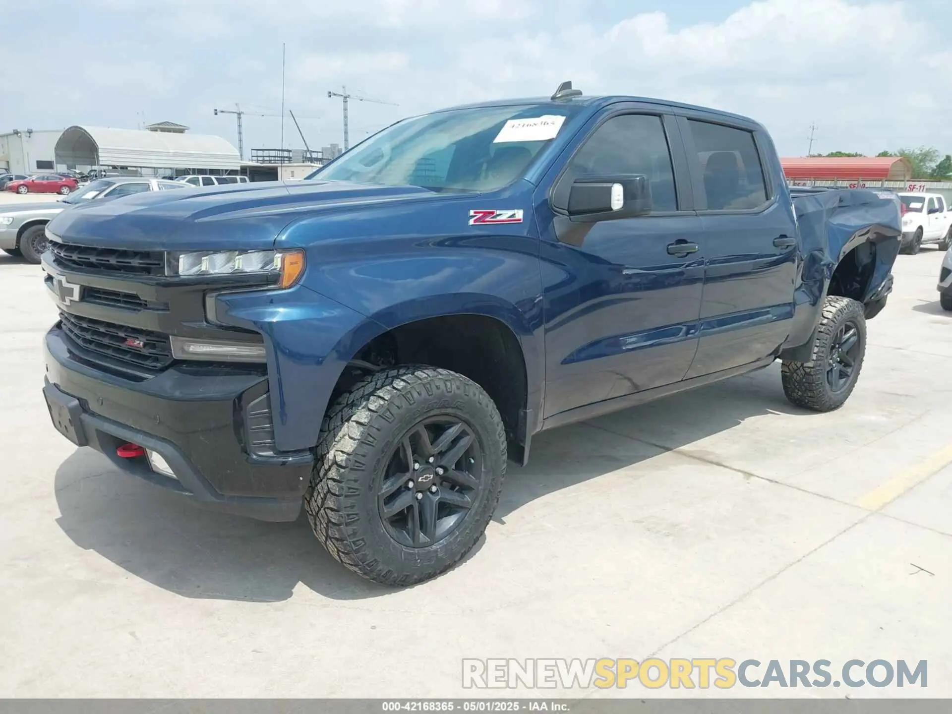 2 Photograph of a damaged car 3GCPYFEDXMG249476 CHEVROLET SILVERADO 1500 2021
