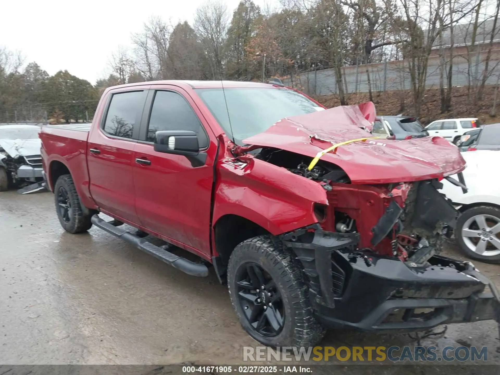 1 Photograph of a damaged car 3GCPYFEL0MG161771 CHEVROLET SILVERADO 1500 2021